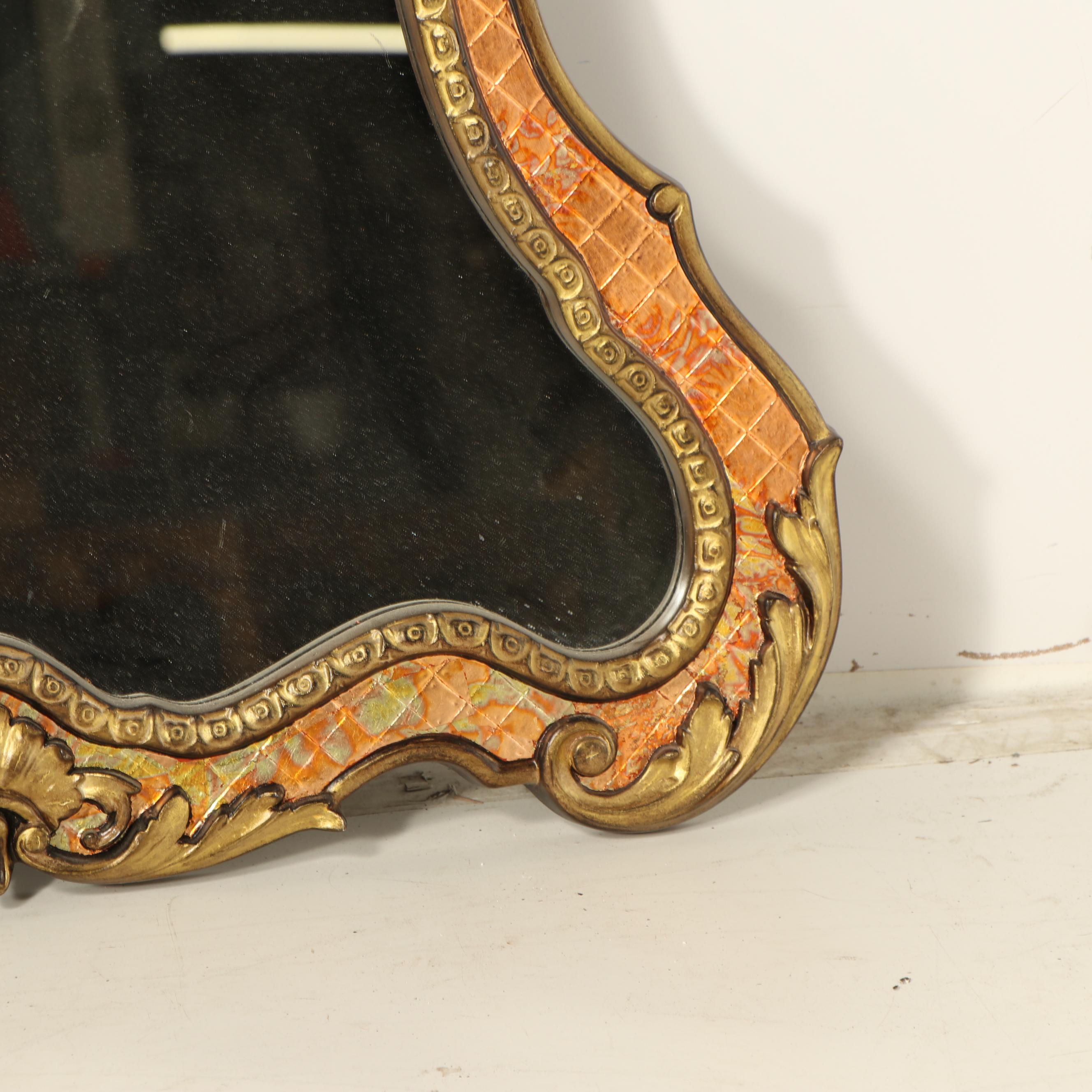 Allen + Roth Baroque Style "Washed Espresso" Mirror