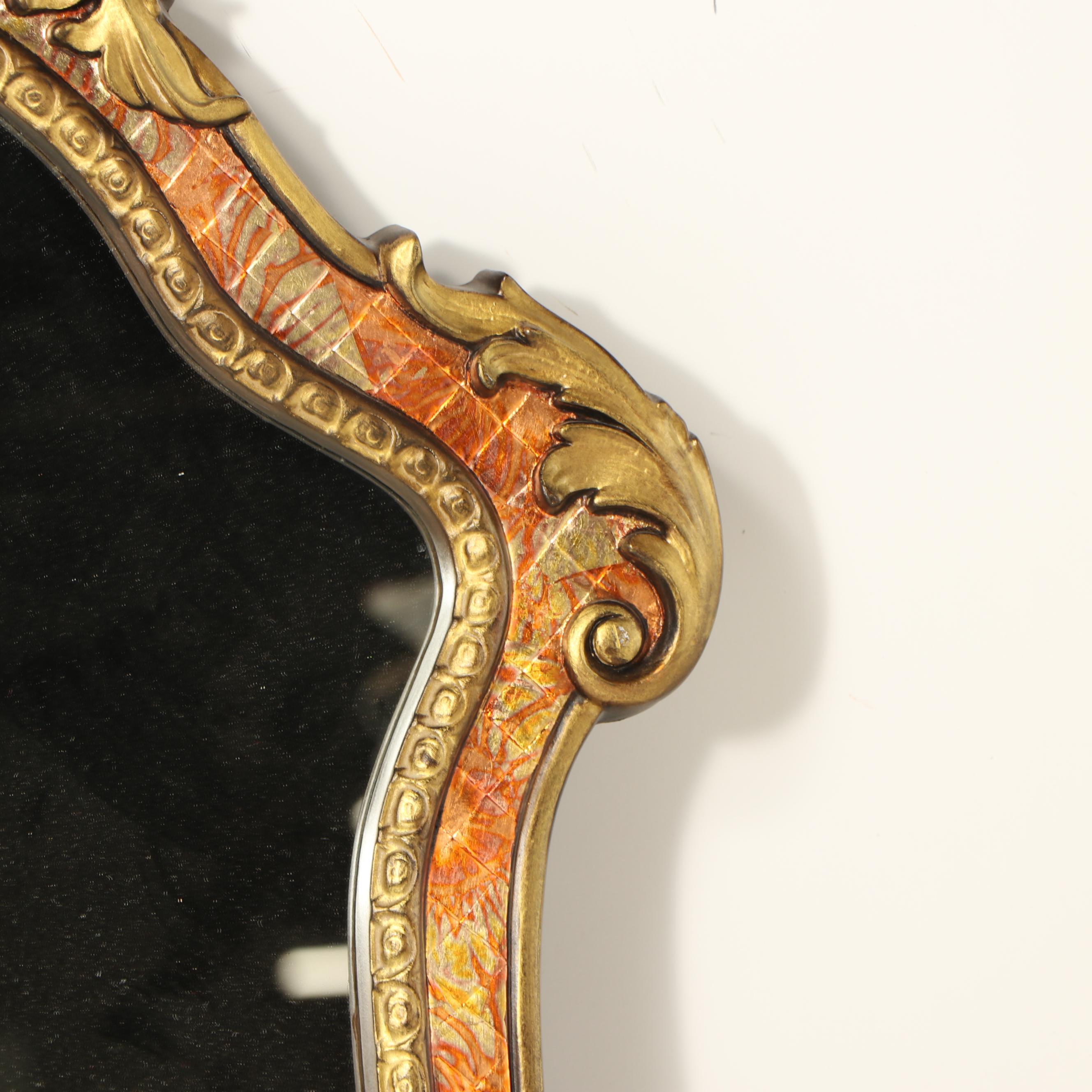 Allen + Roth Baroque Style "Washed Espresso" Mirror