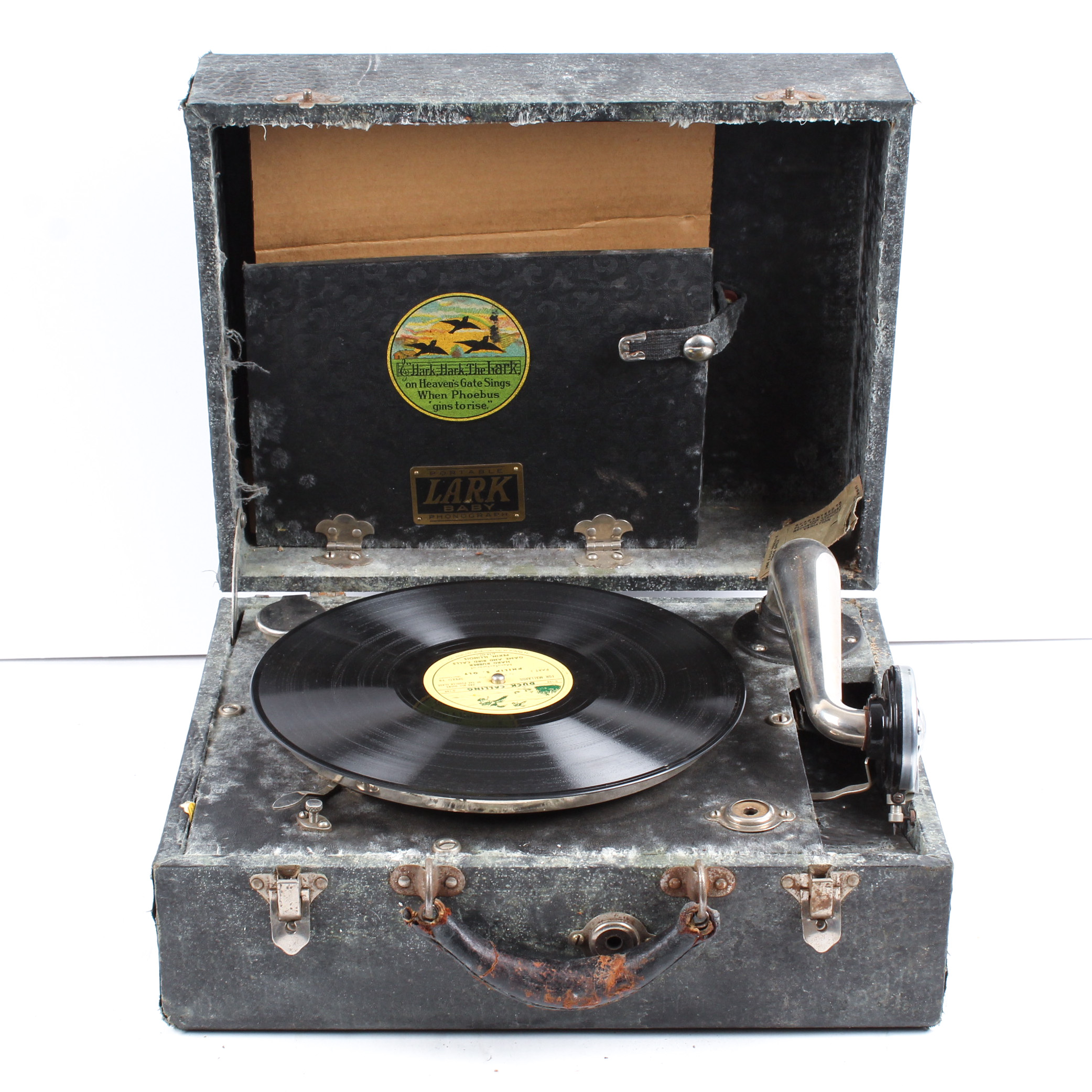 Vintage Lark Baby Portable Phonograph