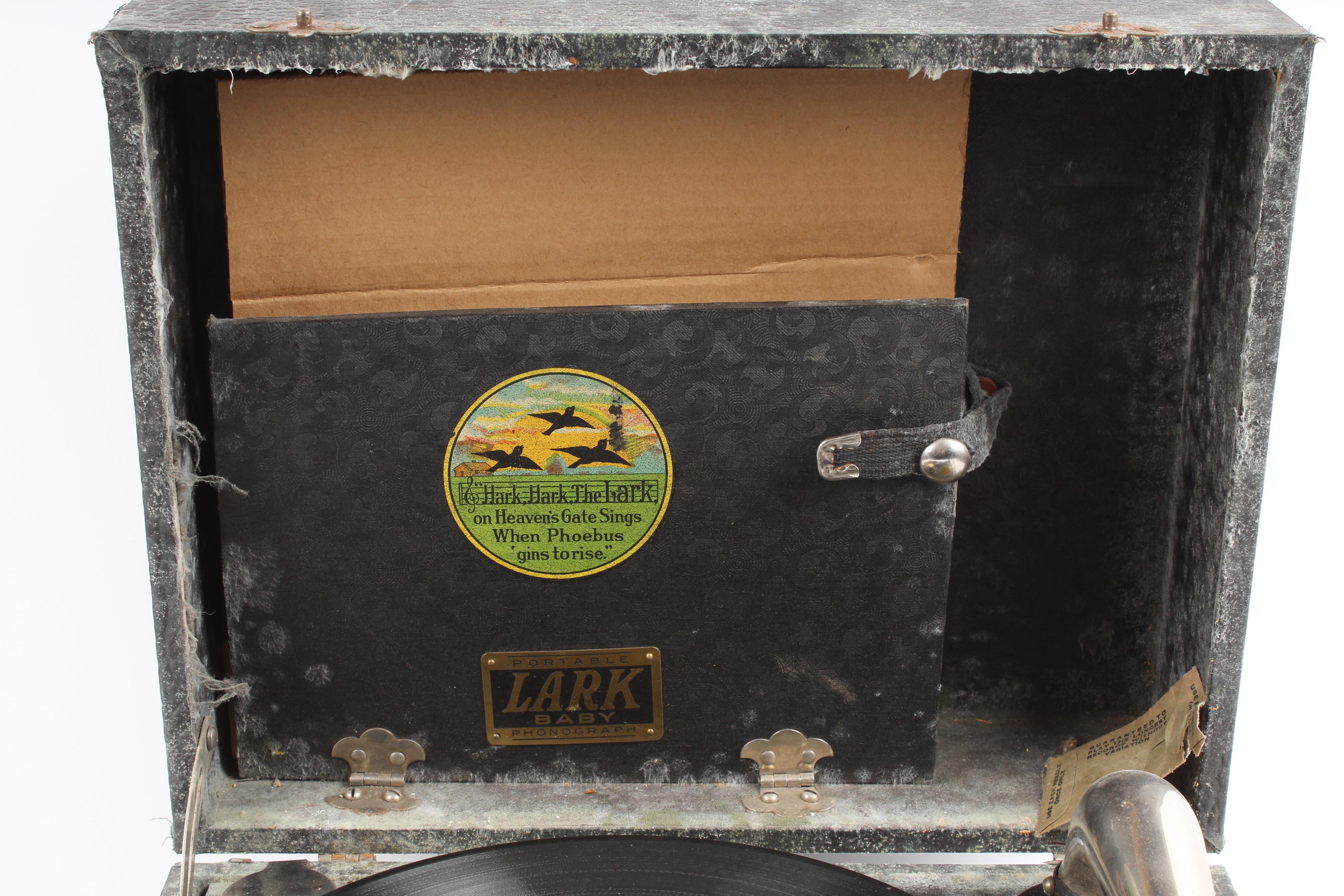 Vintage Lark Baby Portable Phonograph