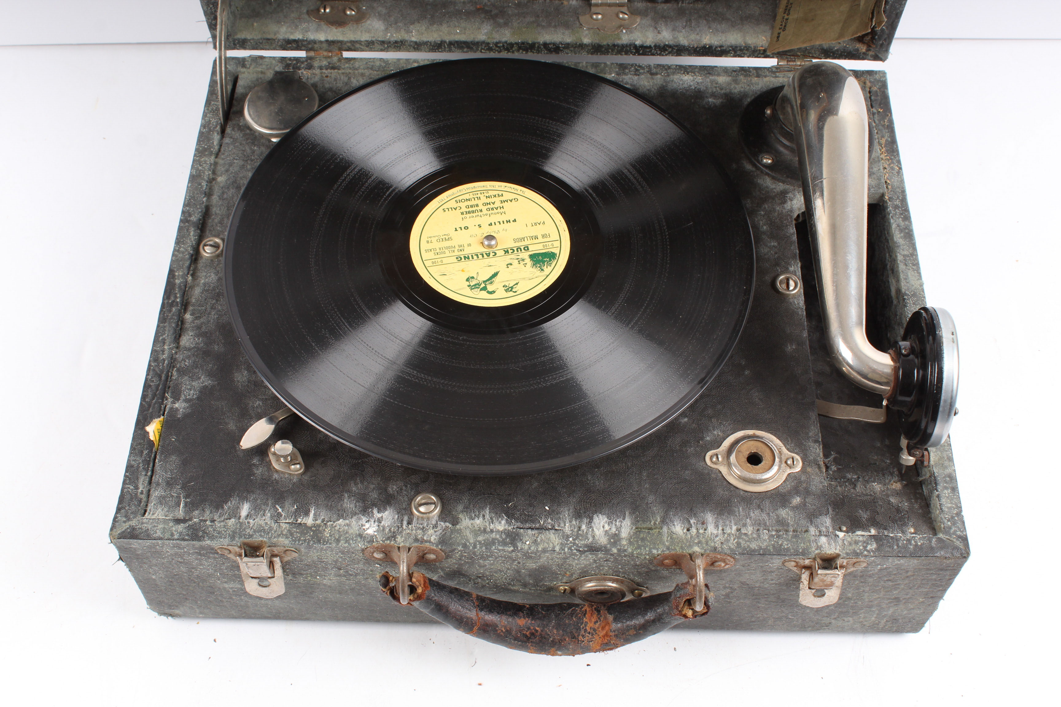 Vintage Lark Baby Portable Phonograph