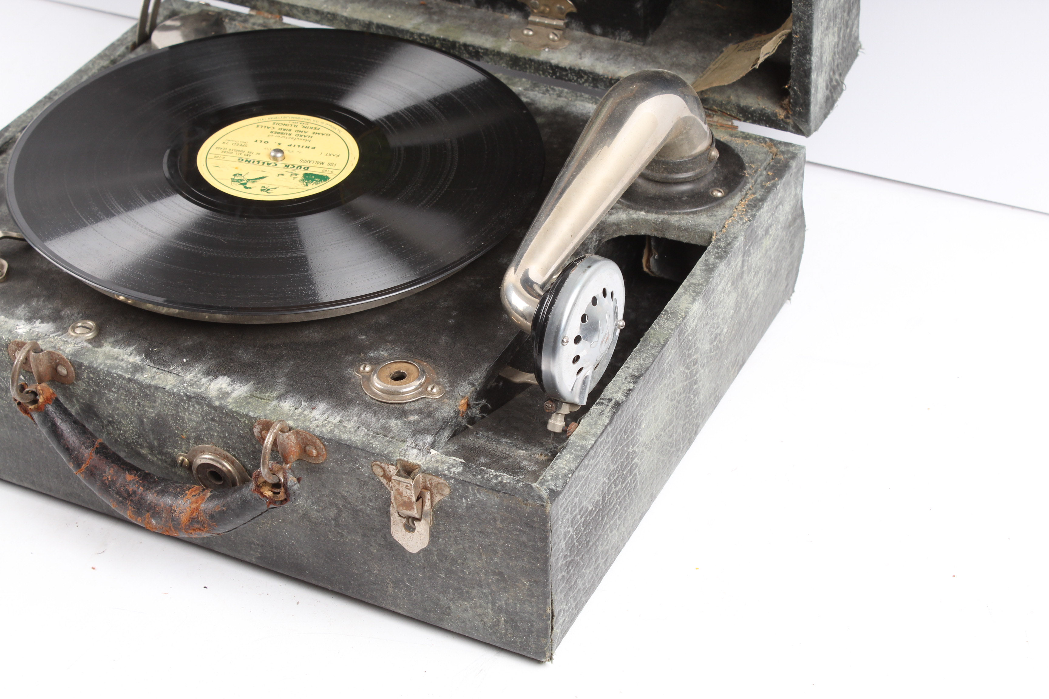 Vintage Lark Baby Portable Phonograph