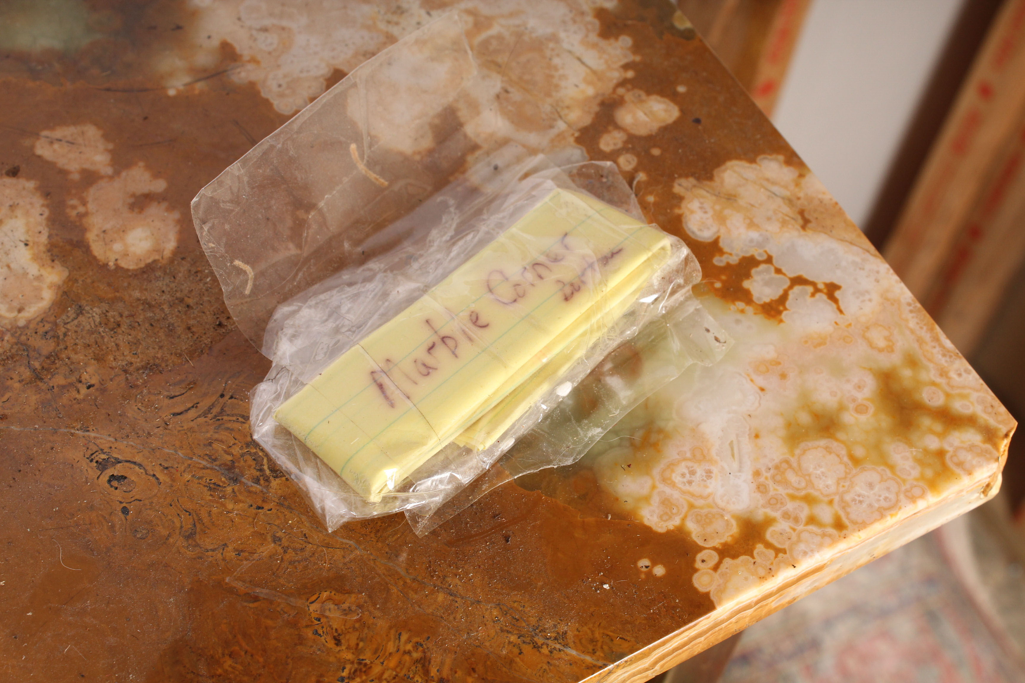 Brass, Marble & Glass Display Shelf
