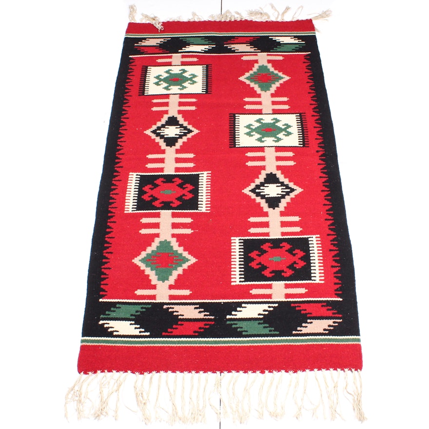 Handwoven Pakistani Mithi Kilim Rug