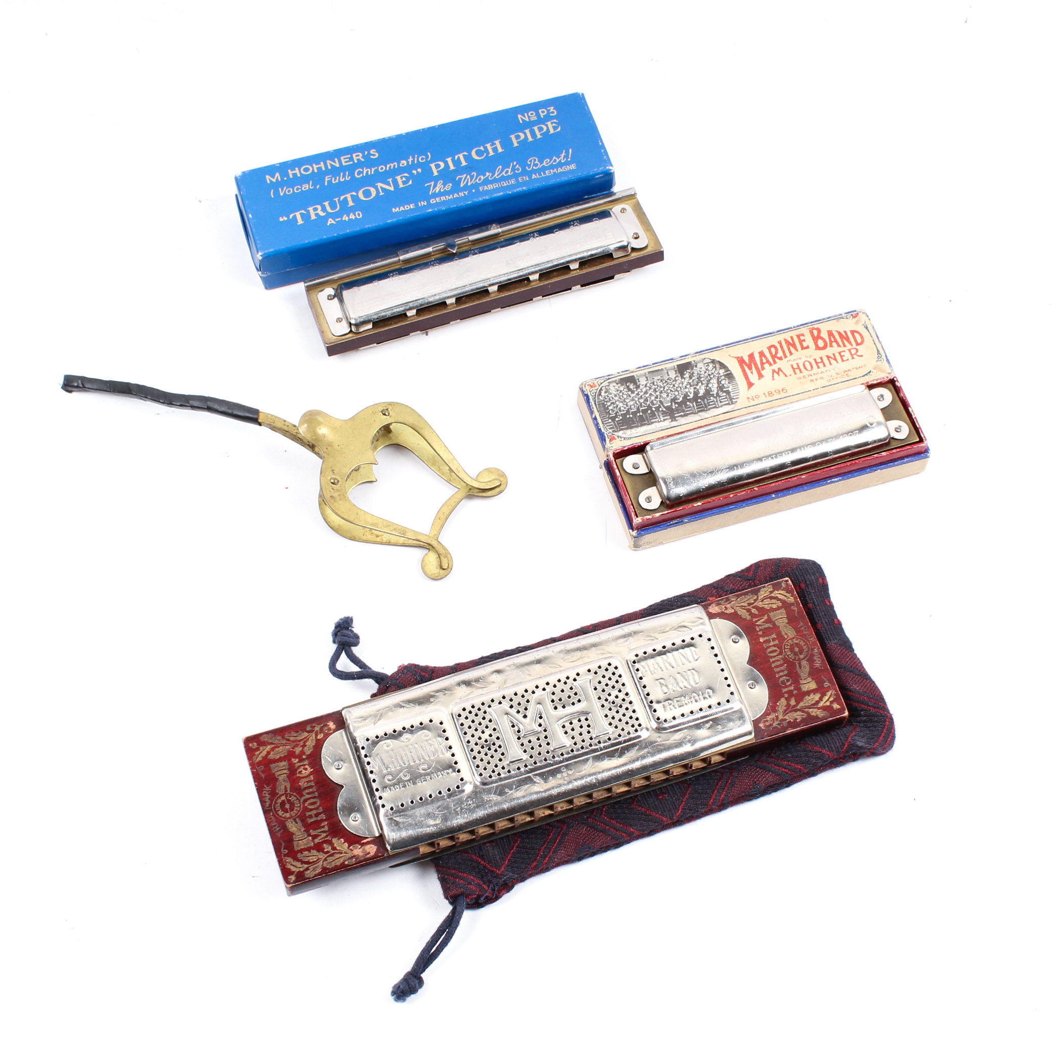 Antique M. Hohner Harmonica Collection