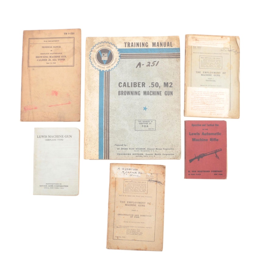 Vintage to Antique Firearm Training Manuals including War Department Issues
