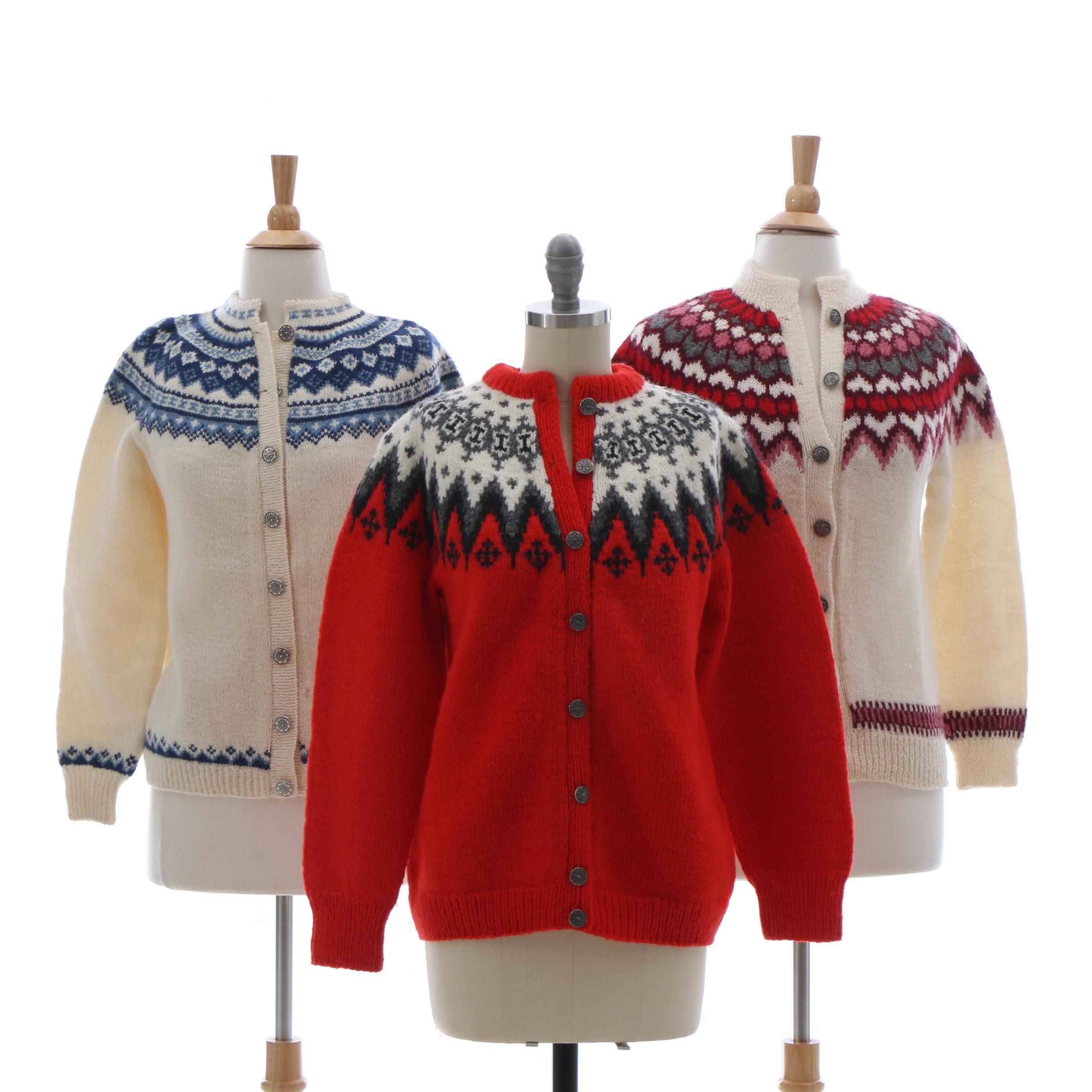 Norwegian Knit Wool Sweaters Including Dale of Norway, Vintage