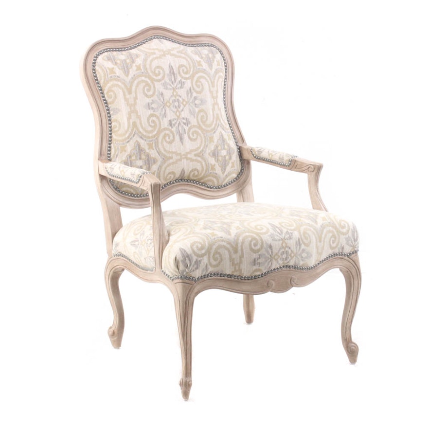 Camden Collection Studded Upholstered Armchair