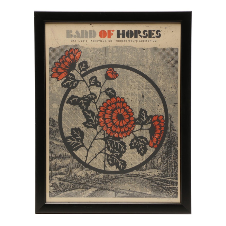 Band of Horses Artist Proof Serigraph Poster by Subject Matter Studio