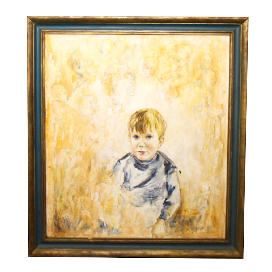 Oil Painting of Boy