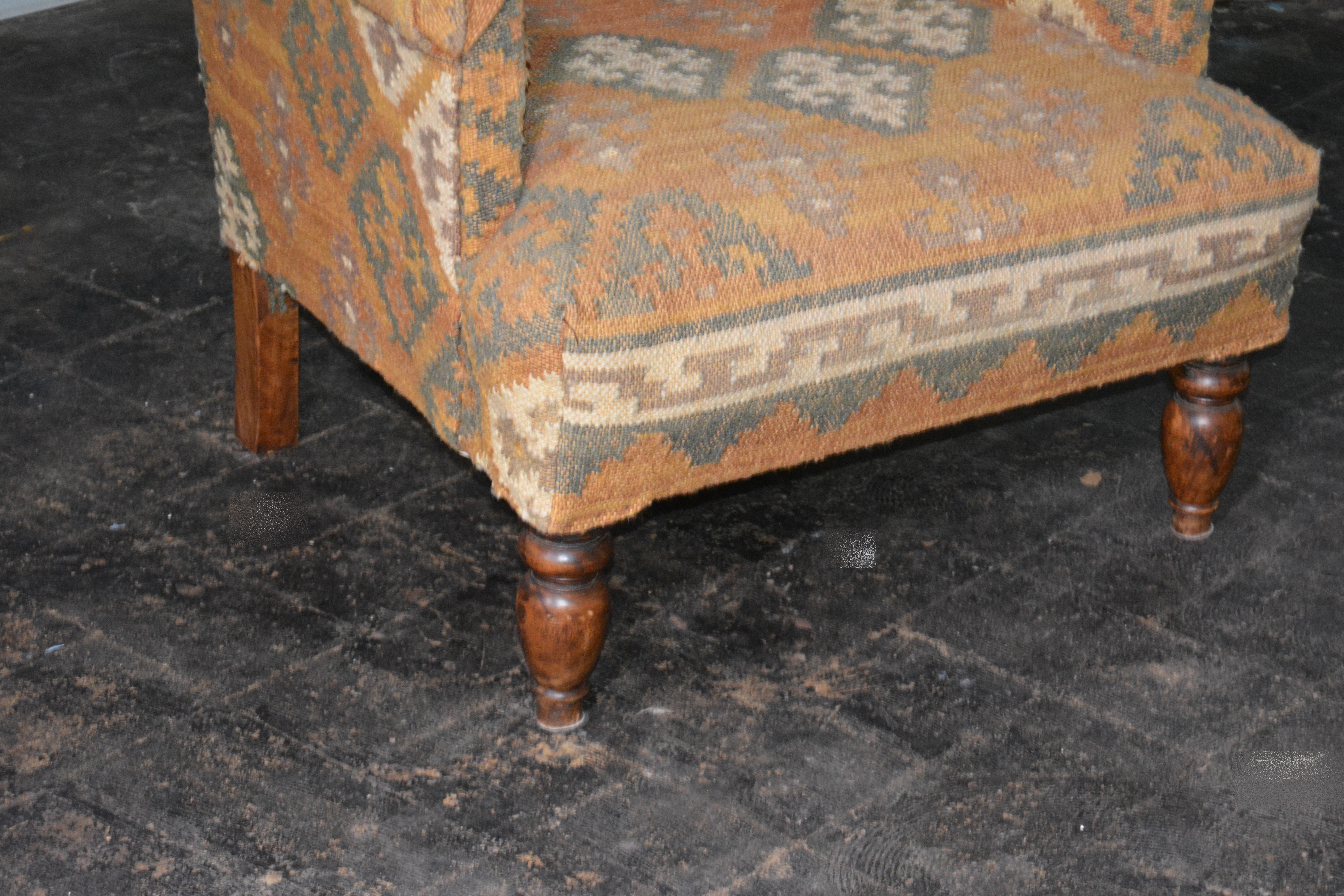 Kilim Upholstered Armchair