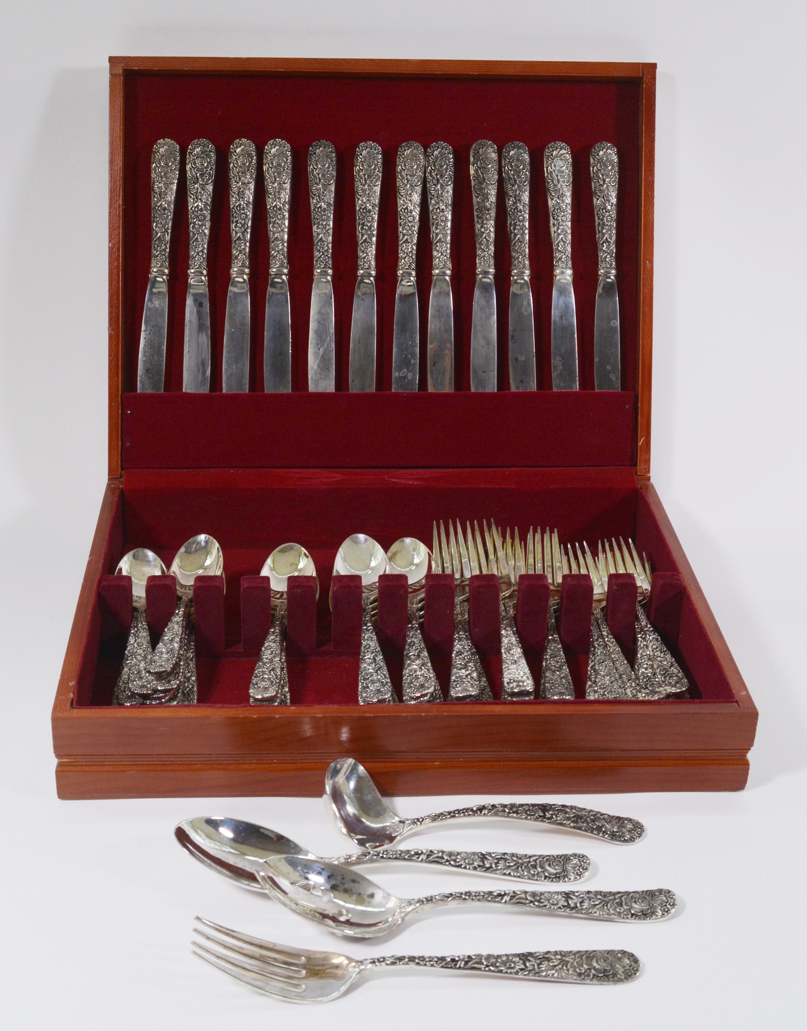 Godinger "Olde Bouquet" Silver Plate Flatware