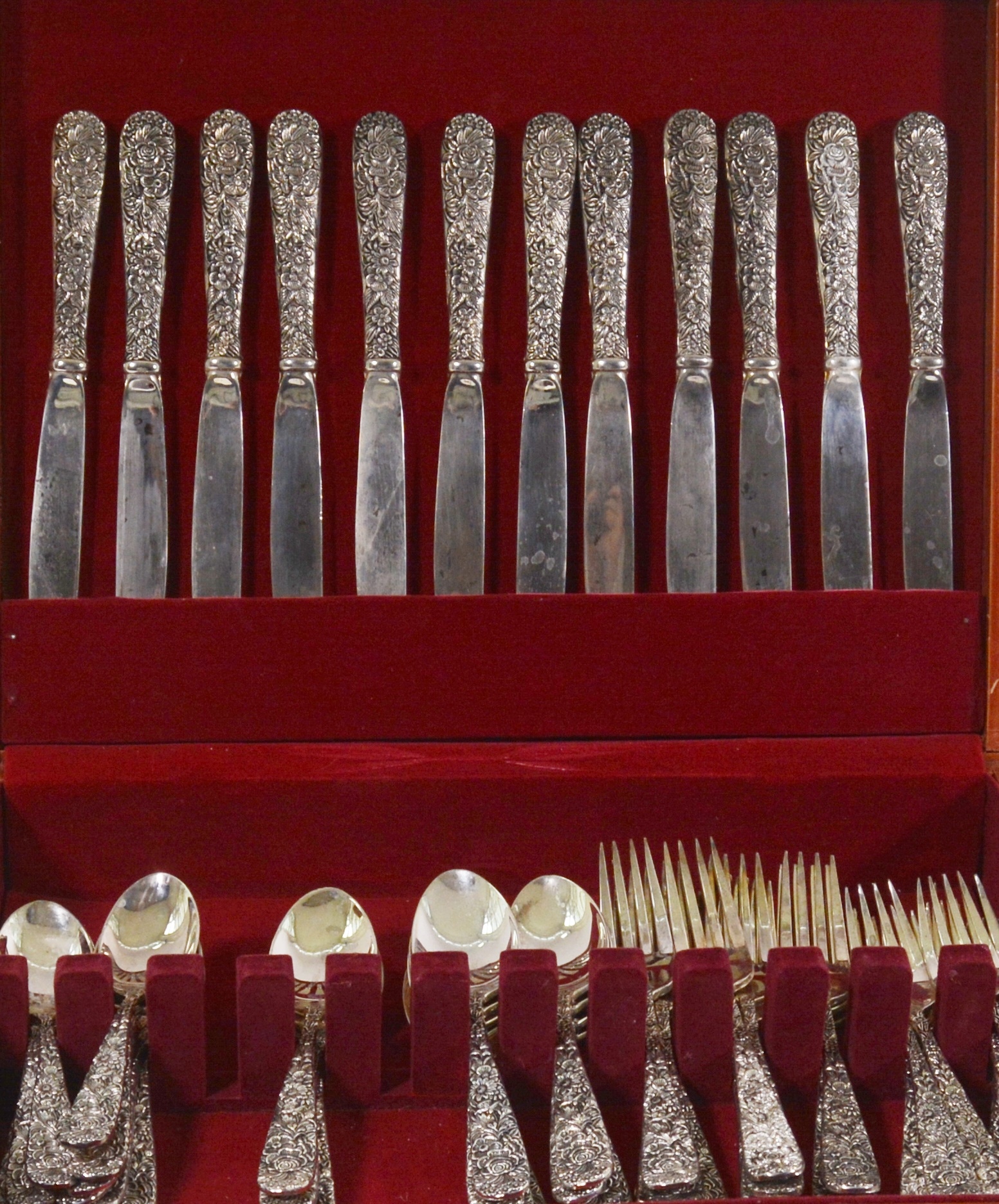 Godinger "Olde Bouquet" Silver Plate Flatware