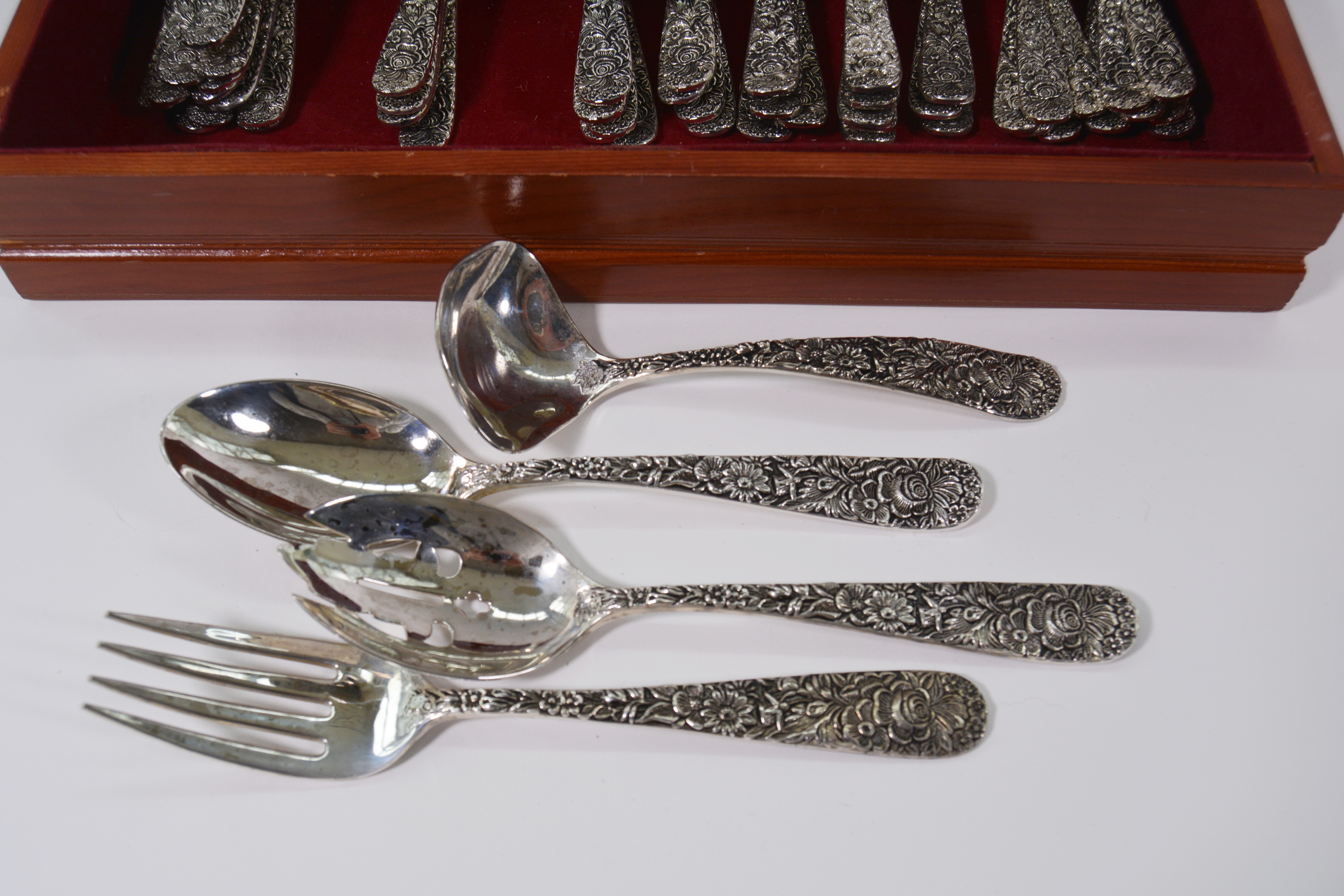Godinger "Olde Bouquet" Silver Plate Flatware