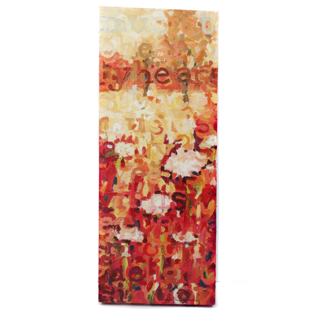 Kirsten Bowen Venetian Plaster Painting "Shakespearean Sonnet VIII"