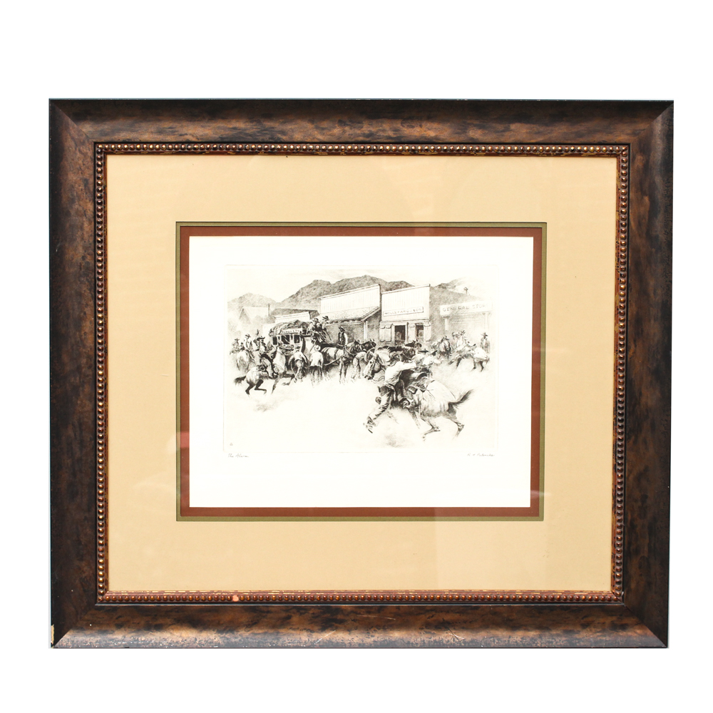 Talio-Crome Reproduction after Reinhold H. Palenske "The Alarm"