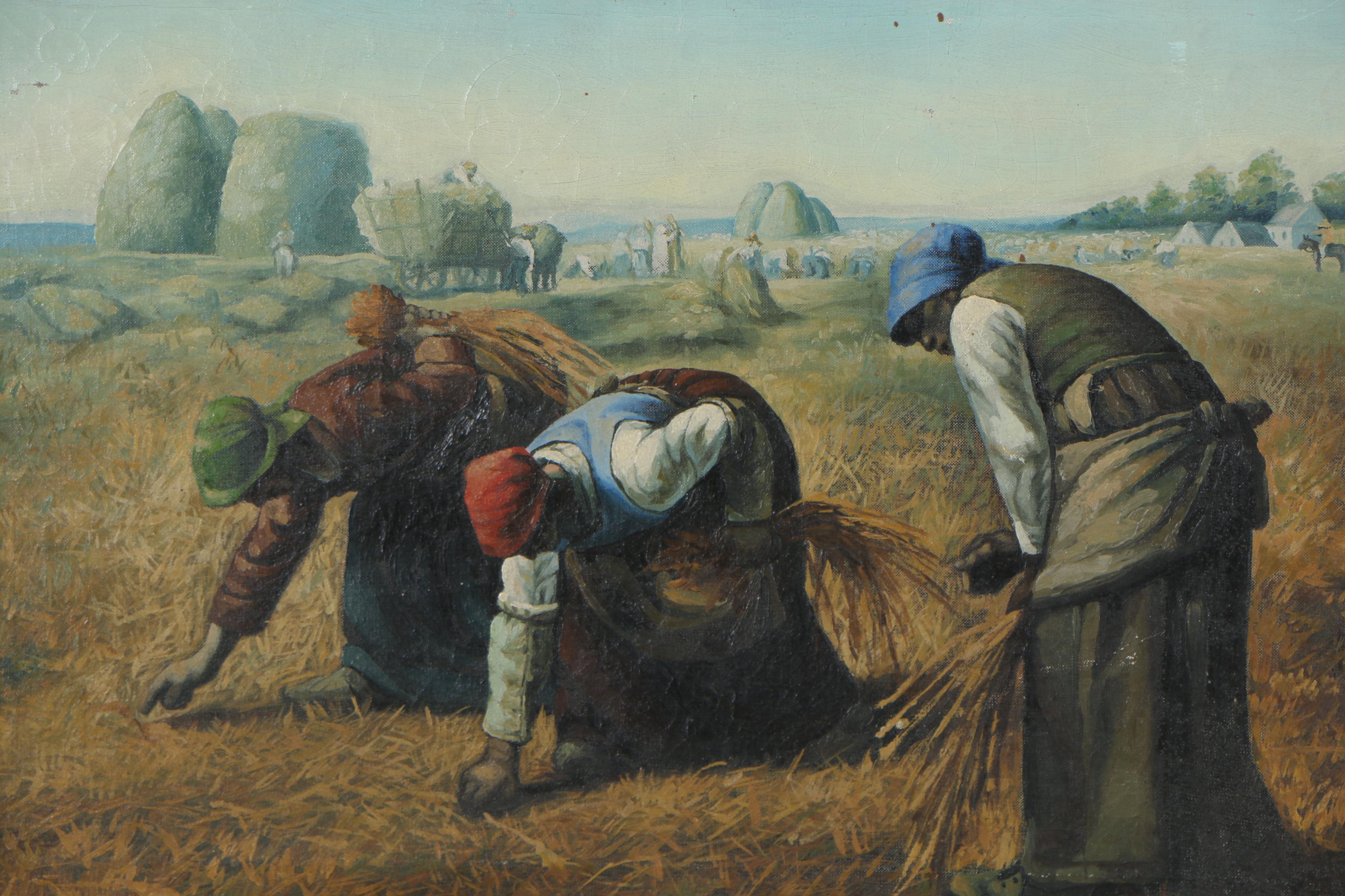 Copy Oil Painting after Jean-François Millet "The Gleaners"