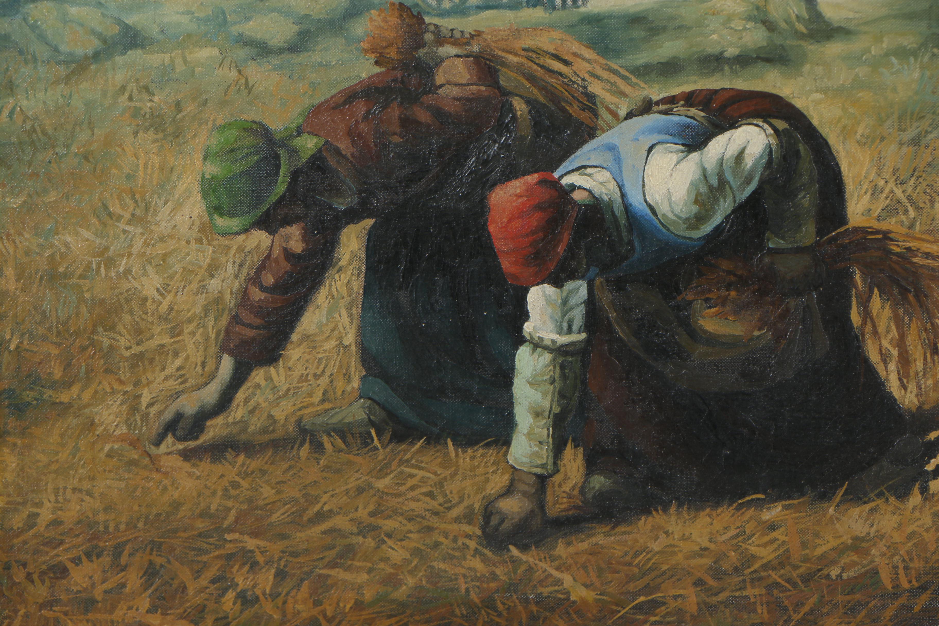 Copy Oil Painting after Jean-François Millet "The Gleaners"