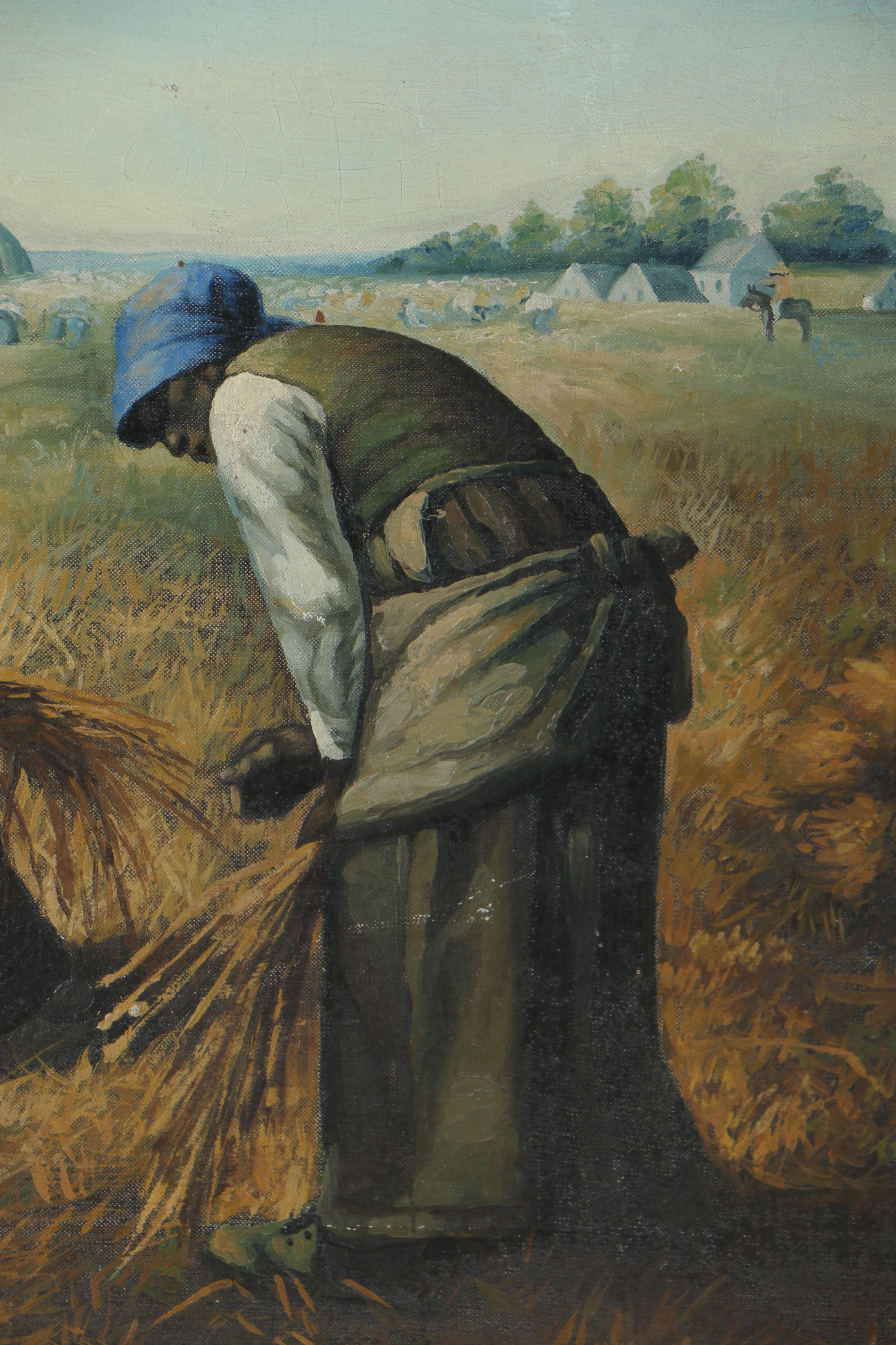 Copy Oil Painting after Jean-François Millet "The Gleaners"