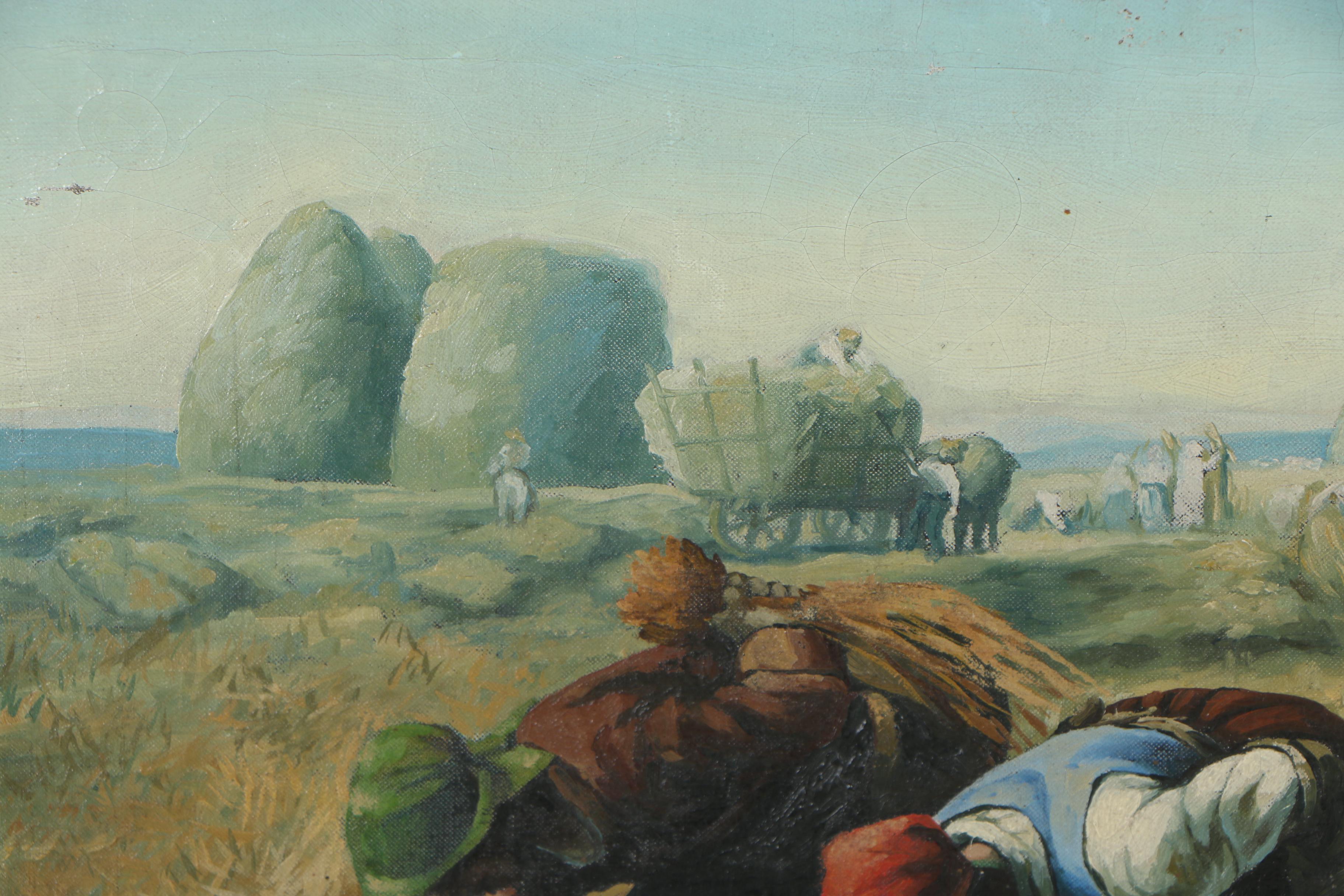 Copy Oil Painting after Jean-François Millet "The Gleaners"