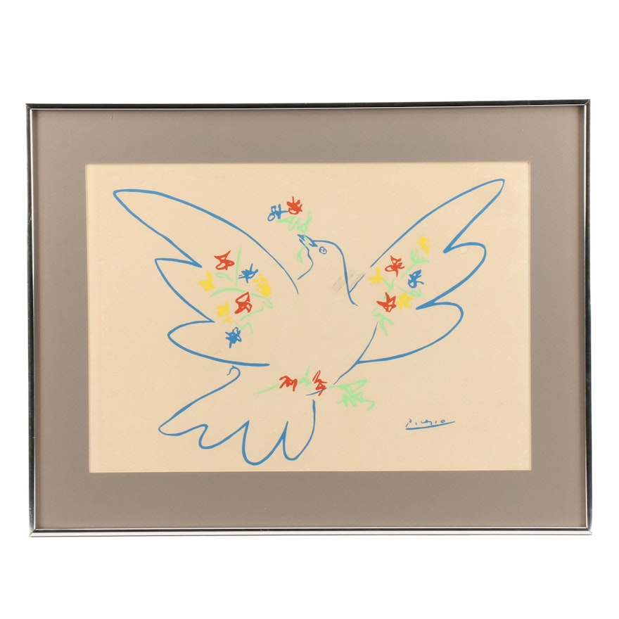 Lithograph after Pablo Picasso "Dove of Peace"