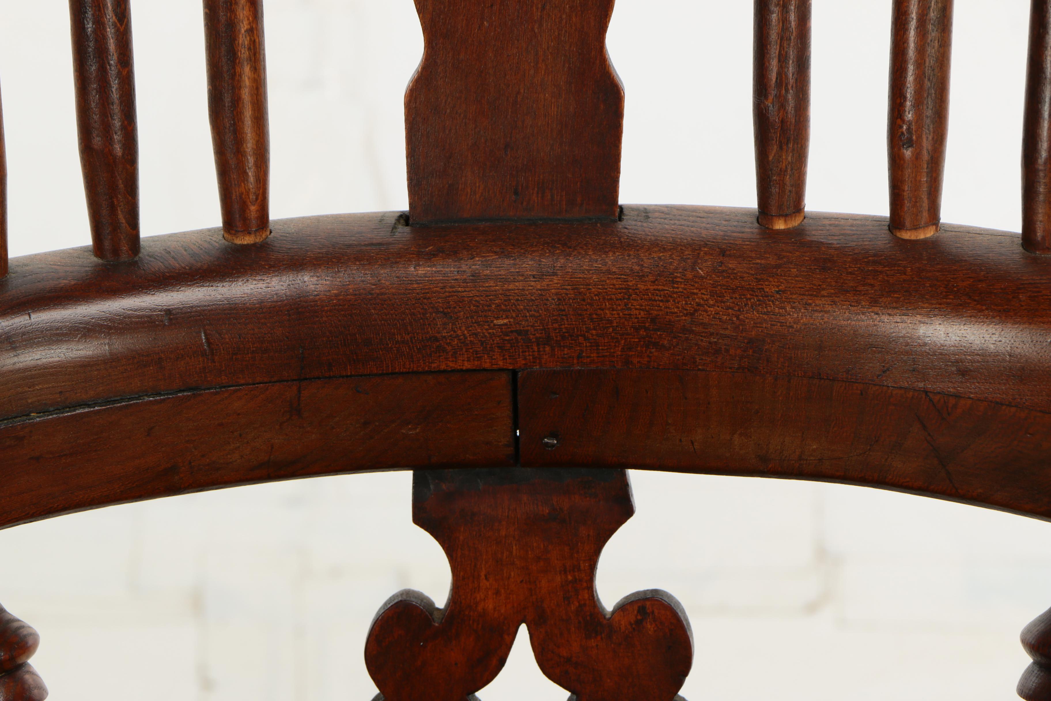 English Elm and Beech Windsor Armchair by W.F. Co. Ltd., Early 20th Century