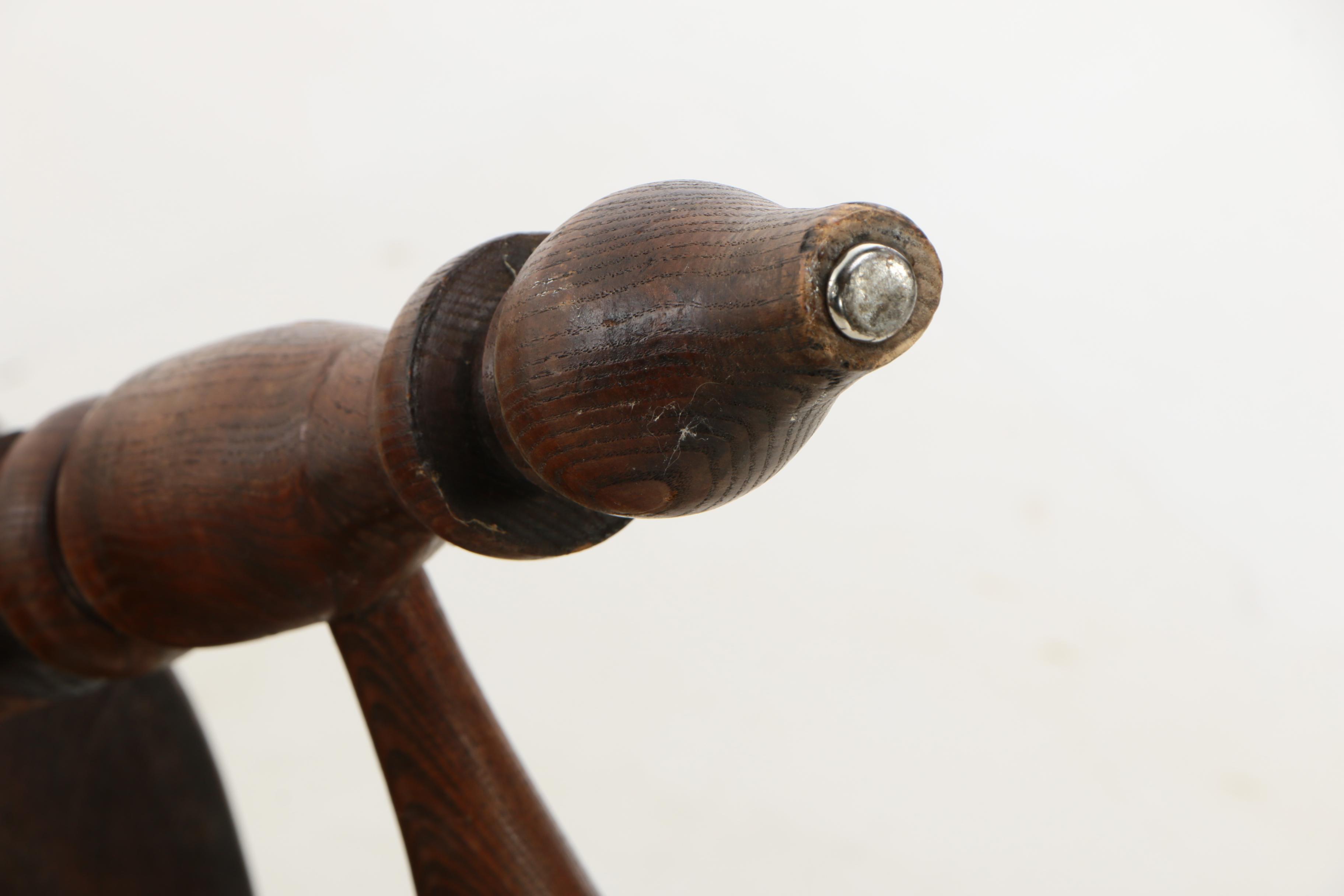 English Elm and Beech Windsor Armchair by W.F. Co. Ltd., Early 20th Century