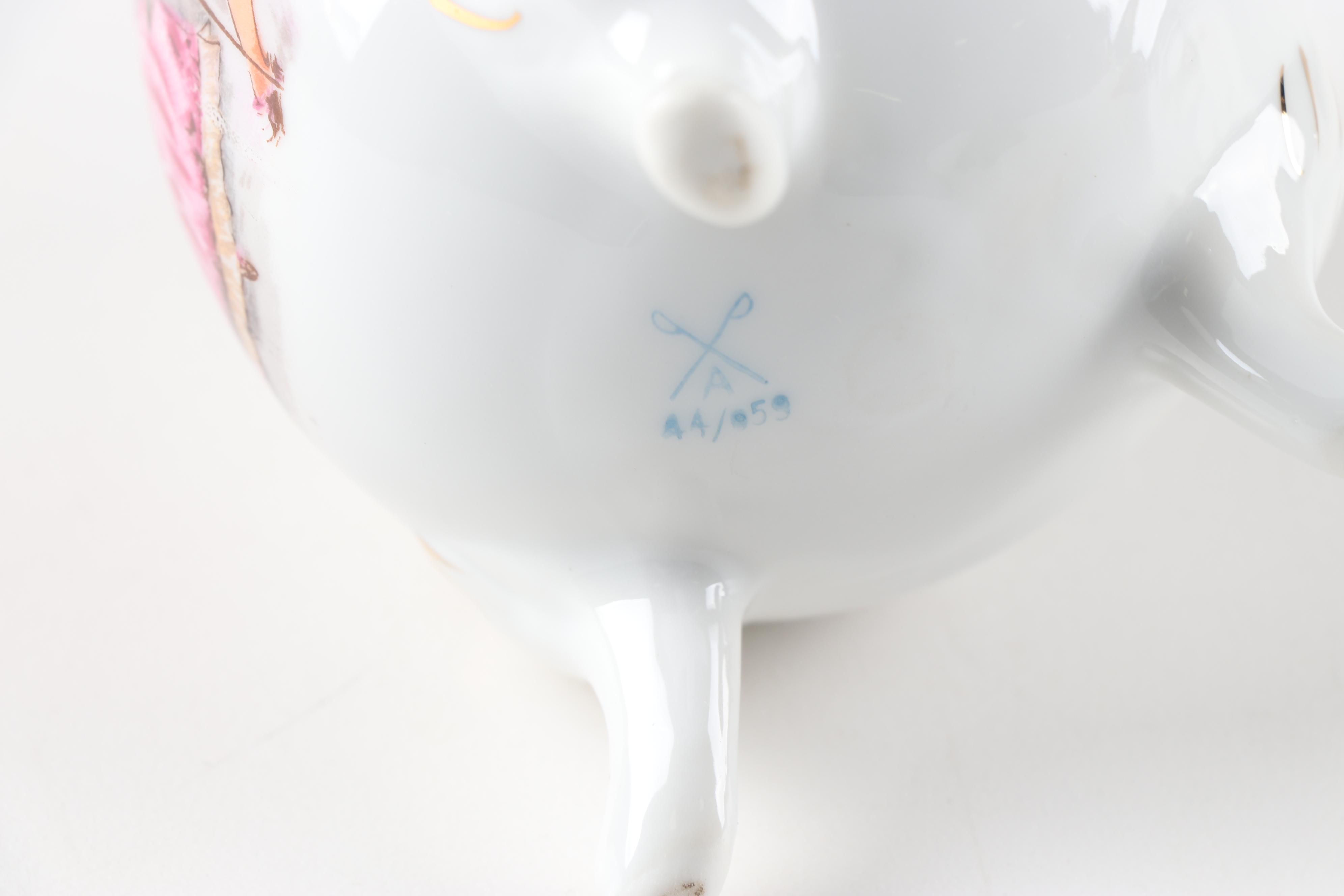 Hand-Painted Porcelain Figurines including Halsey Fifth, Mid/Late 20th Century