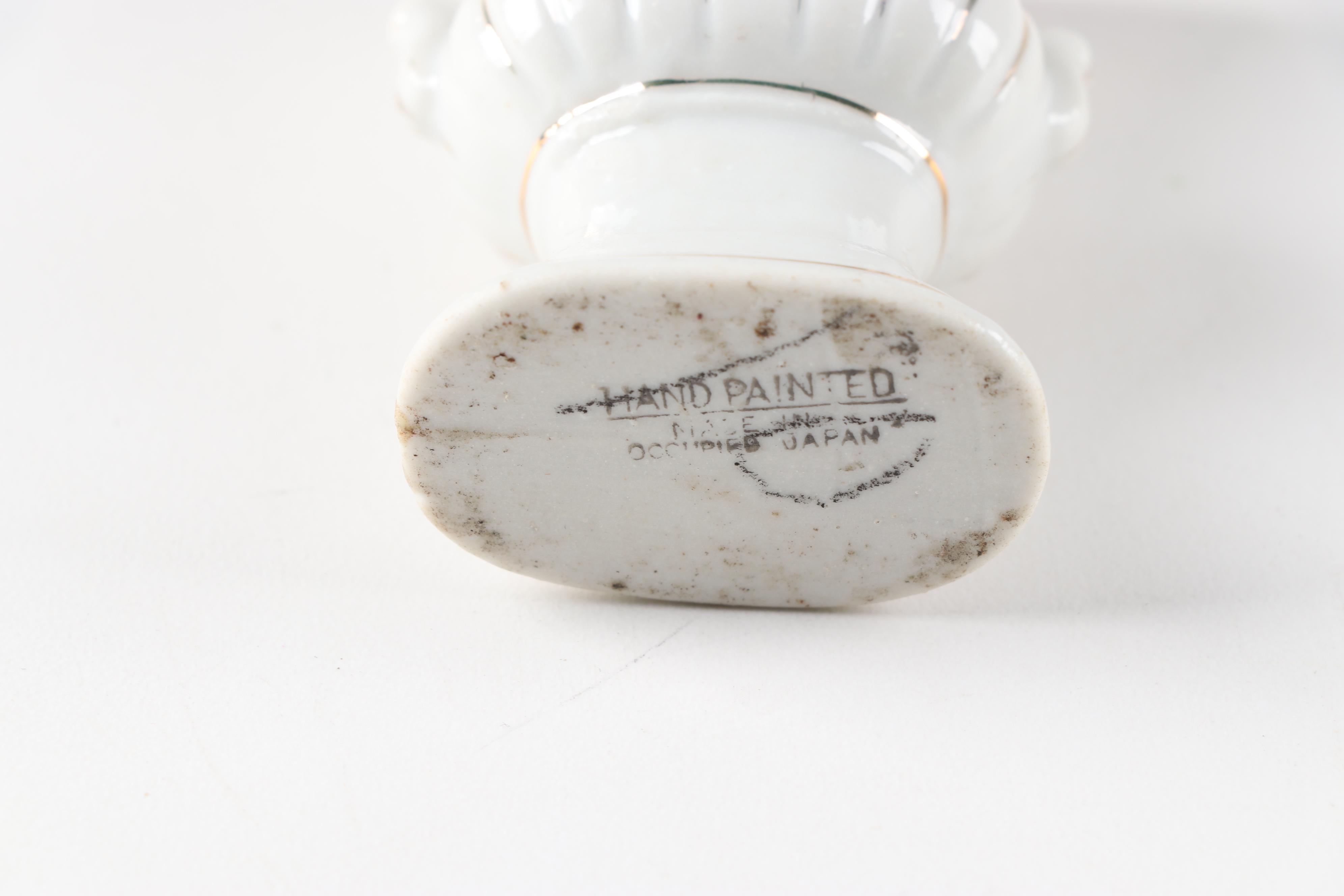 Hand-Painted Porcelain Figurines including Halsey Fifth, Mid/Late 20th Century