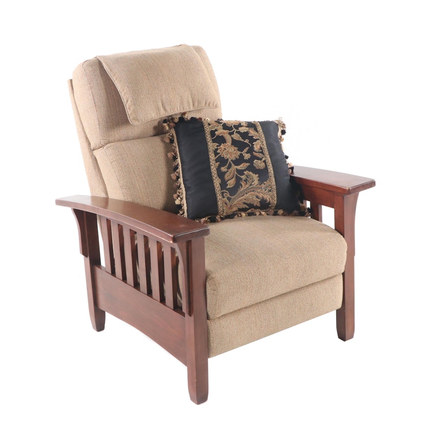 Mission Style Upholstered Armchair by Ethan Allen, 21st Century