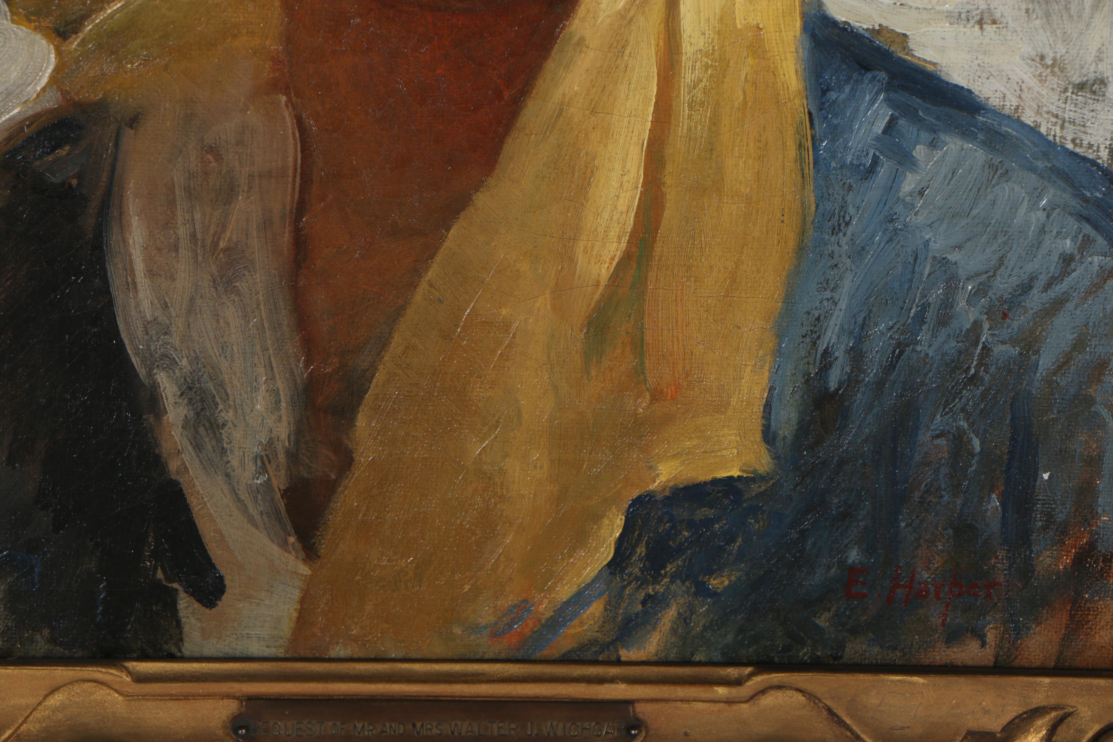 Edith Walters Harper Oil Portrait of a Woman, circa 1920