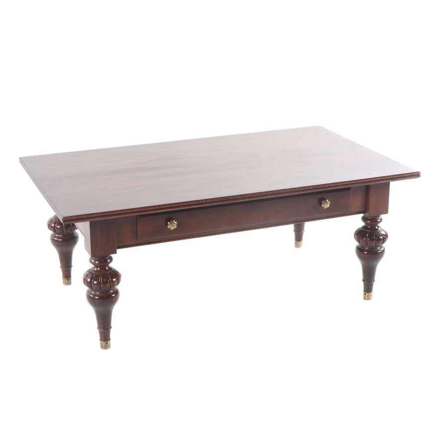 "Old World Treasures" Cherrywood Coffee Table by Ethan Allen, 21st Century