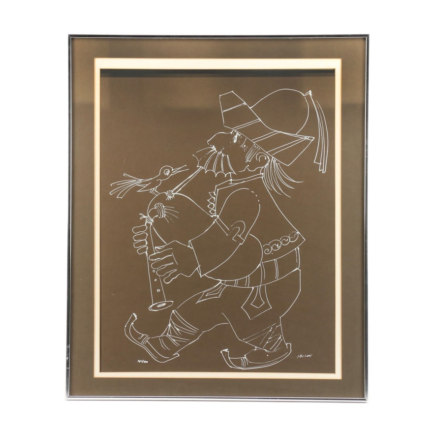 Jovan Obican Figural Limited Edition Serigraph