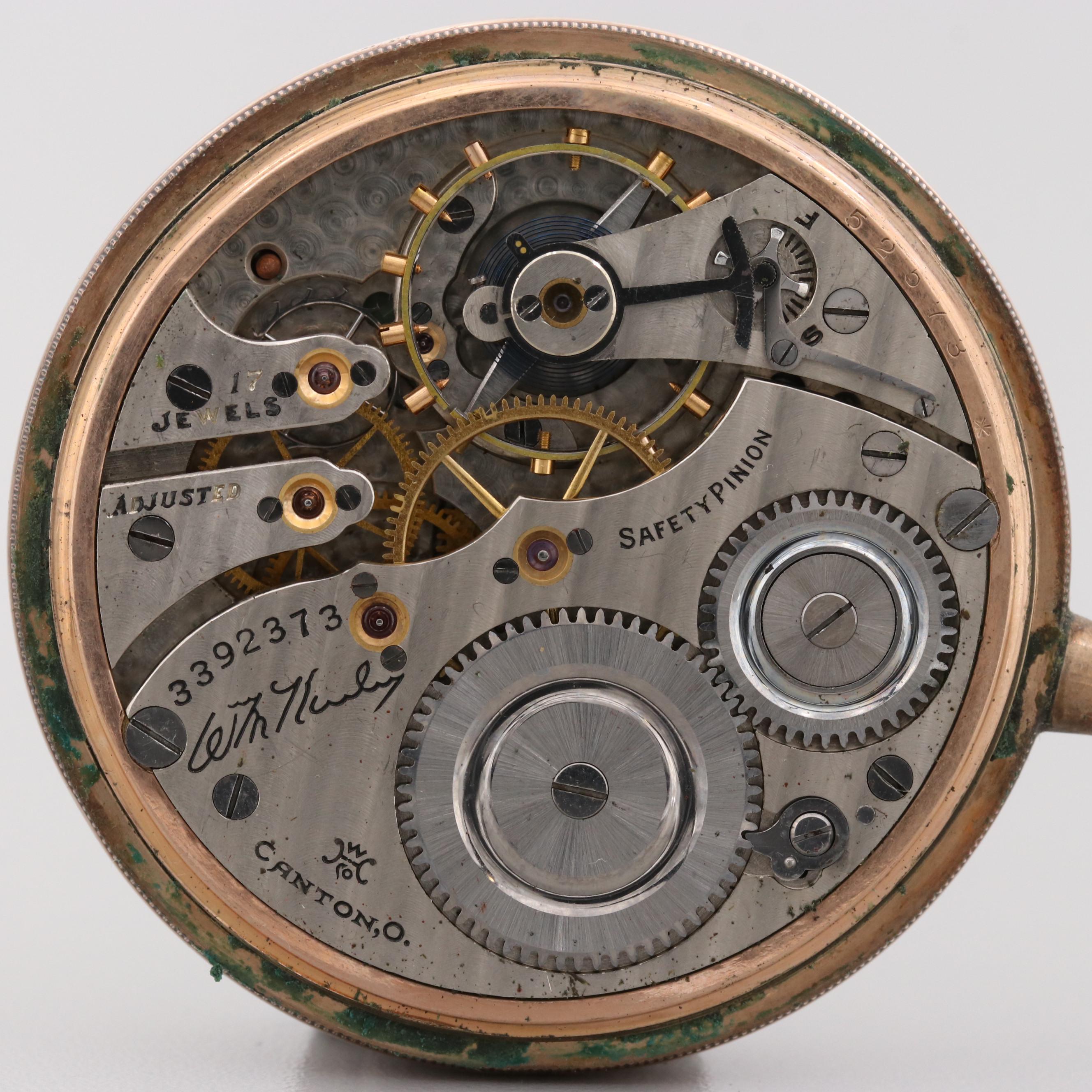 Hampden Gold Filled Pocket Watch, 1915