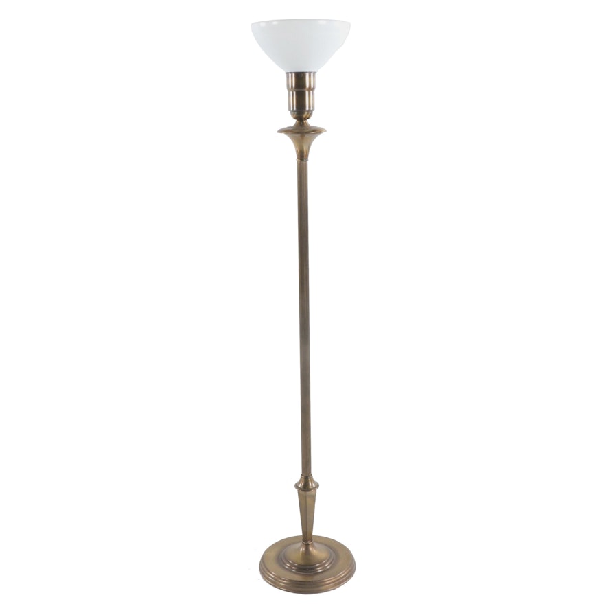 Metal Torchiere Floor Lamp, Mid/Late 20th Century