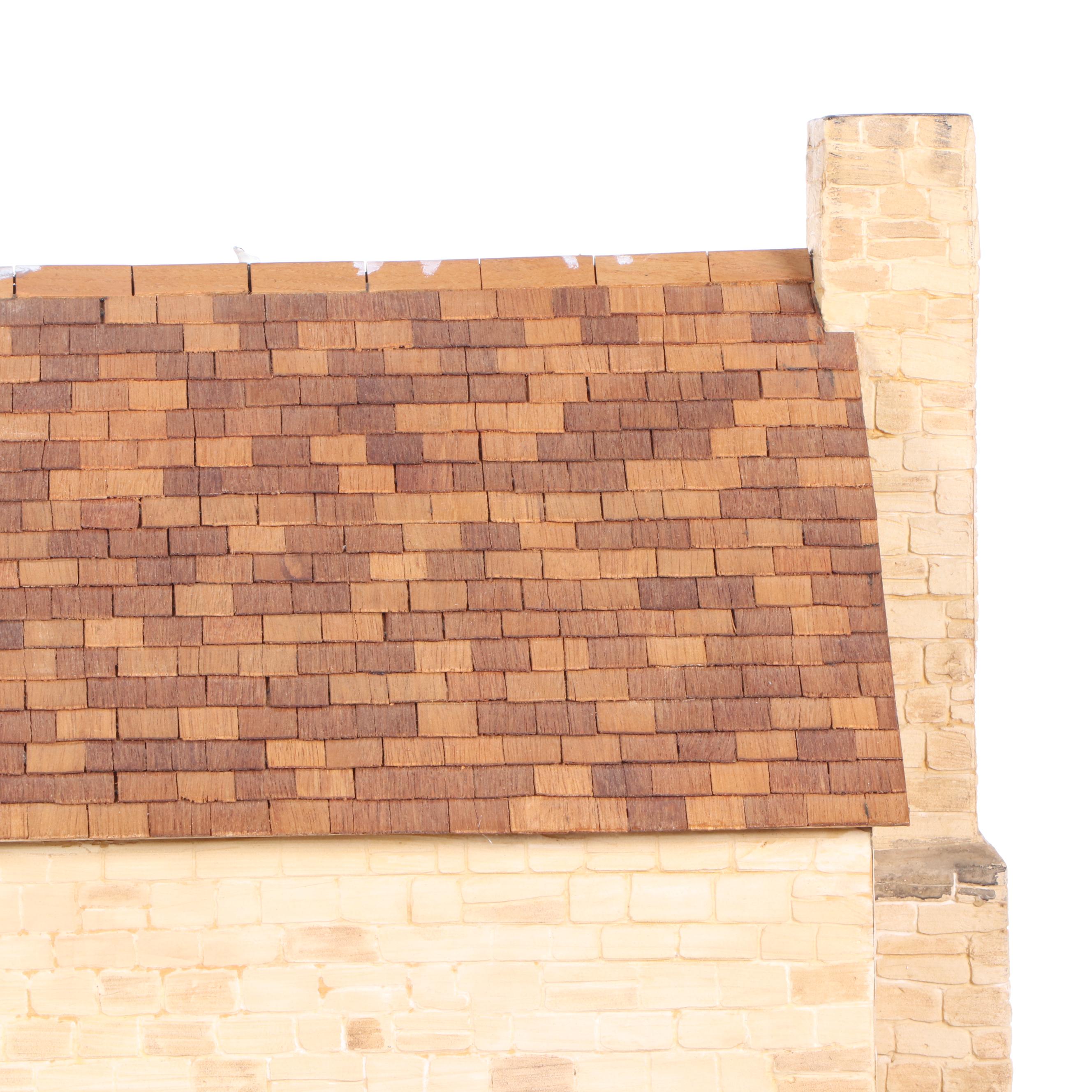 Brian Nichols Furnished Fisherman's Cottage Dollhouse Miniature, 1990