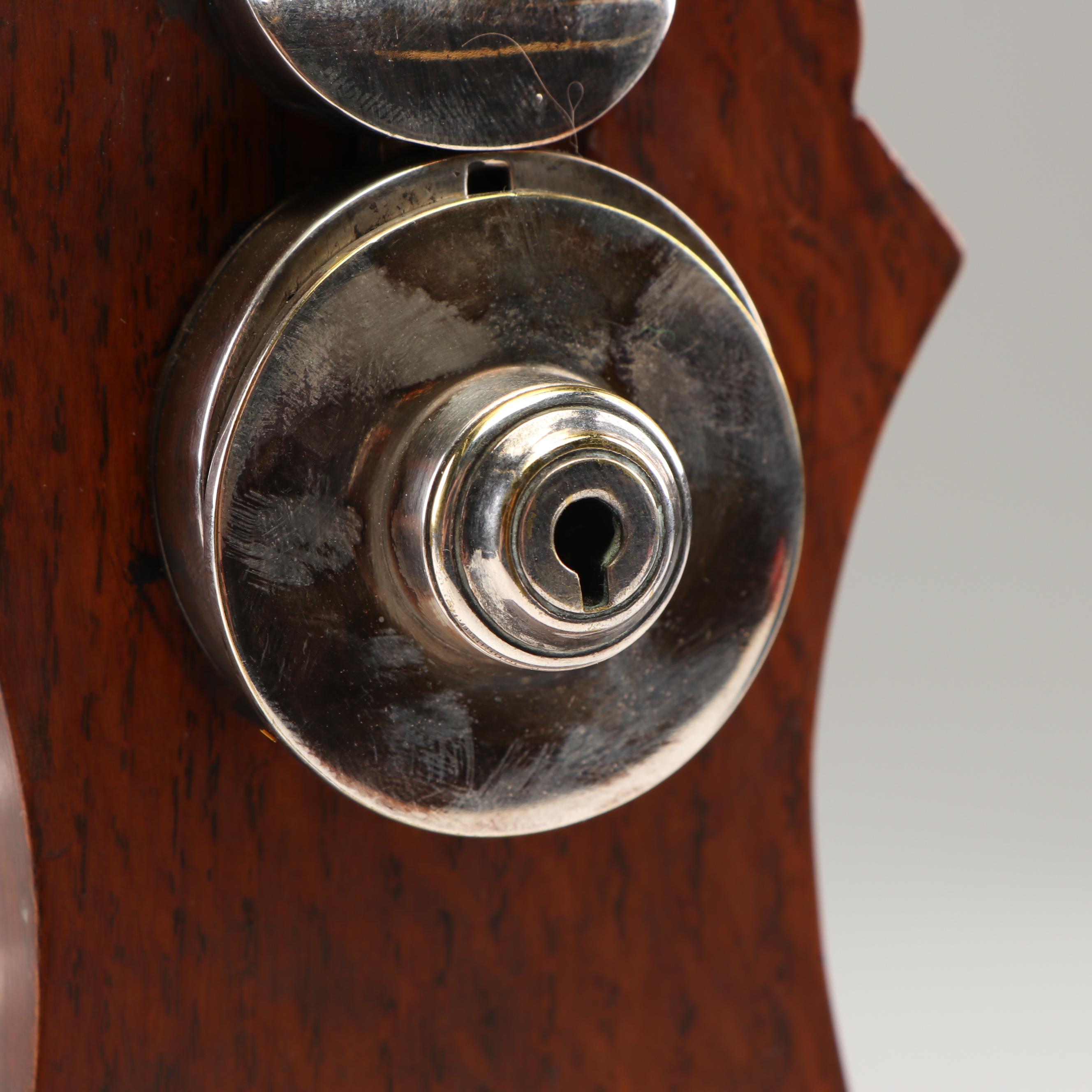 Daniel & Arter Oak and Silver Plate Tantalus, Early 20th Century