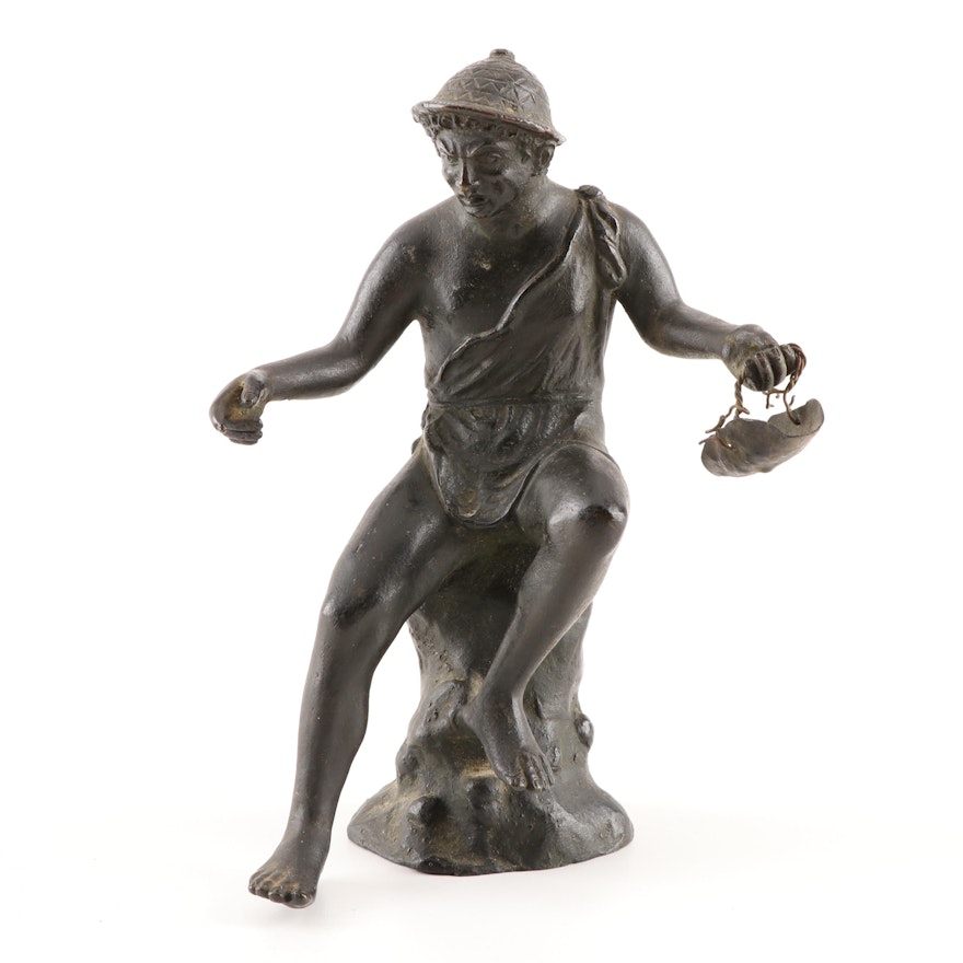 Spelter Sculpture of Male Figure