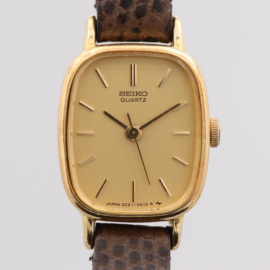 Vintage Seiko Gold Tone Quartz Wristwatch
