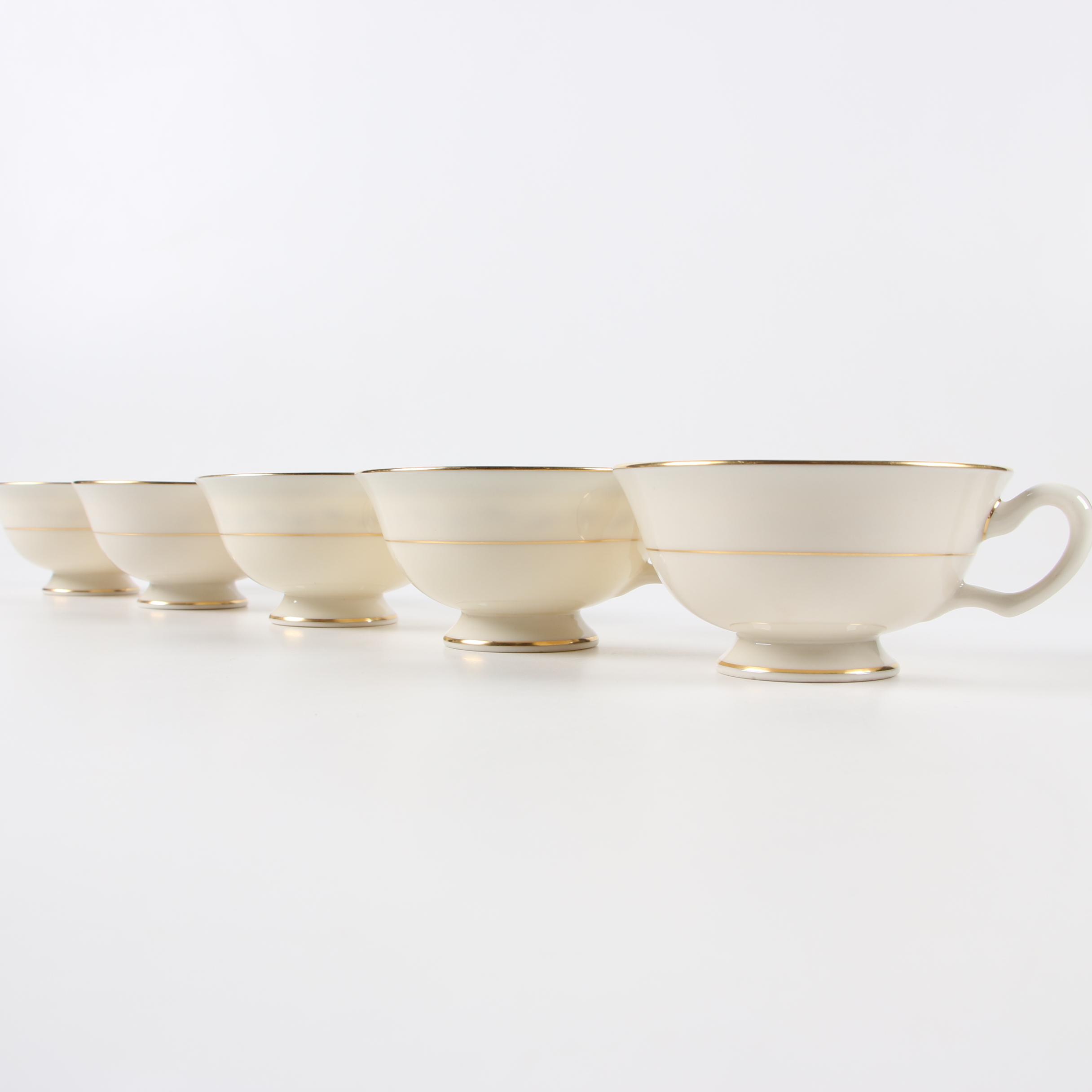 Lenox "Marlboro Blue" Bone China Dinnerware, Mid-Century