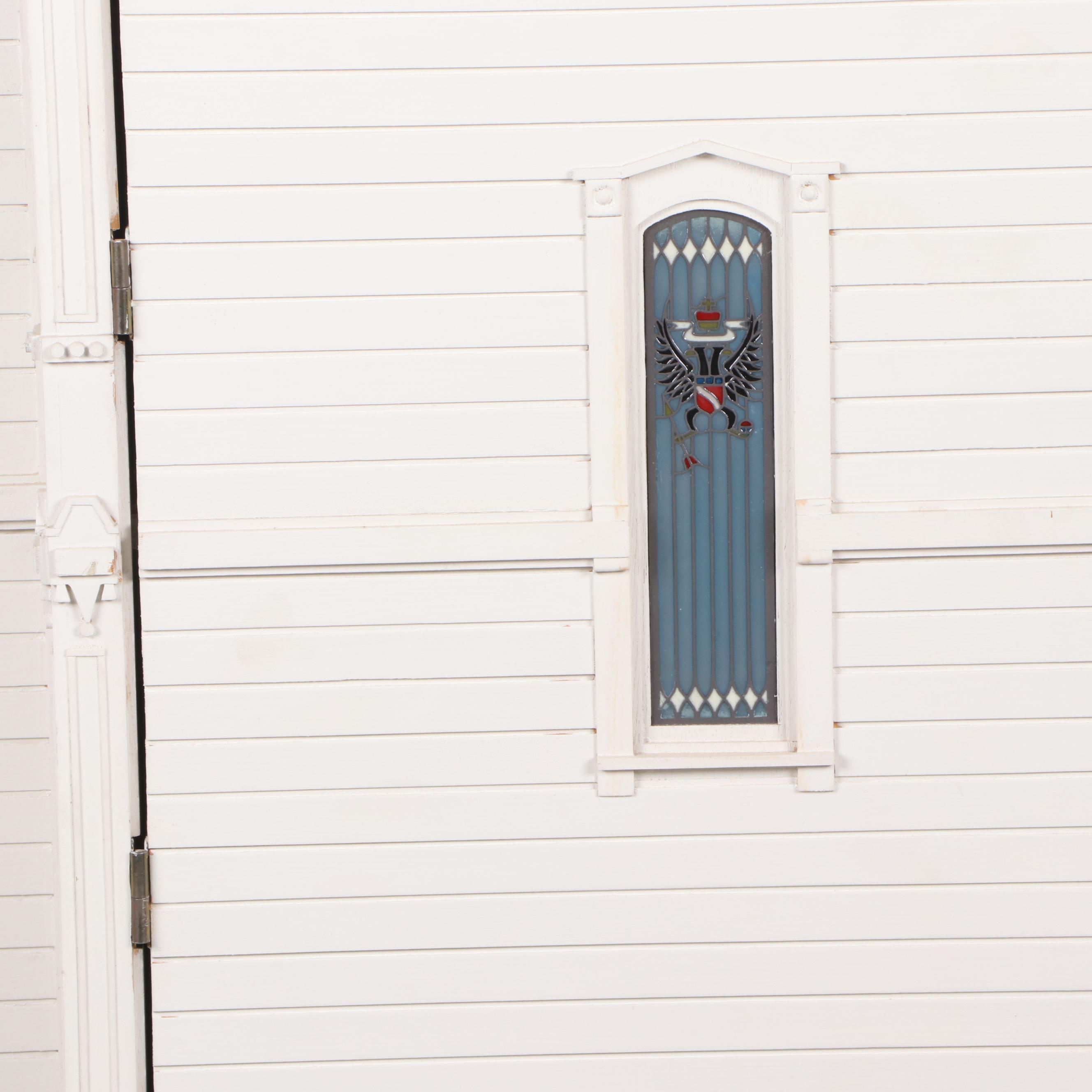 Jim Marcus Victorian Style Electrified Dollhouse with Miniatures