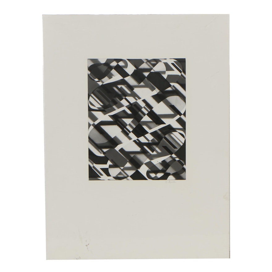 B. Amick Abstract Silver Gelatin Photogram