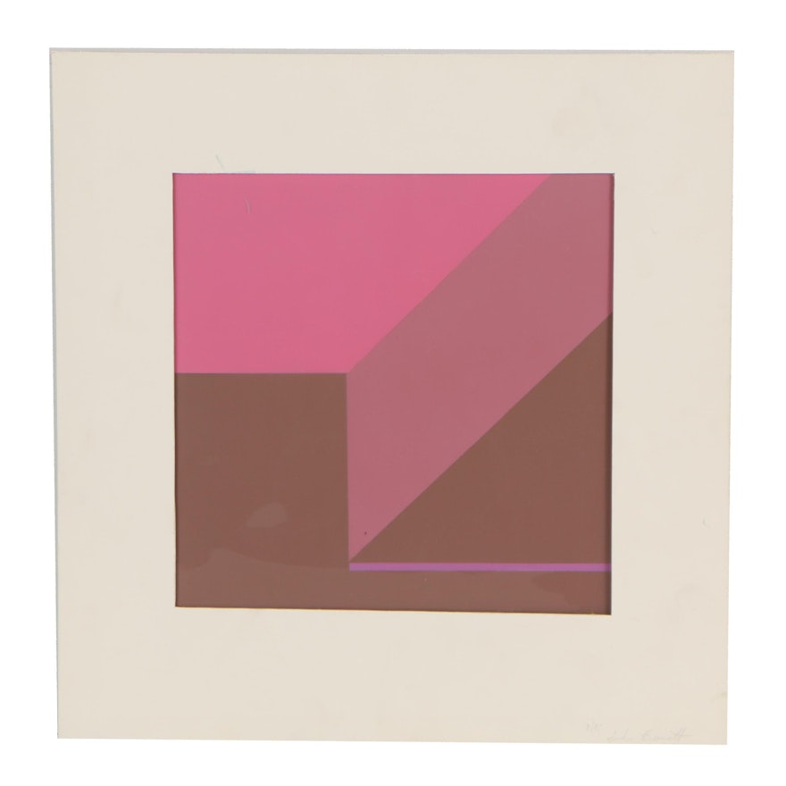 Jackie Bennett Abstract Serigraph