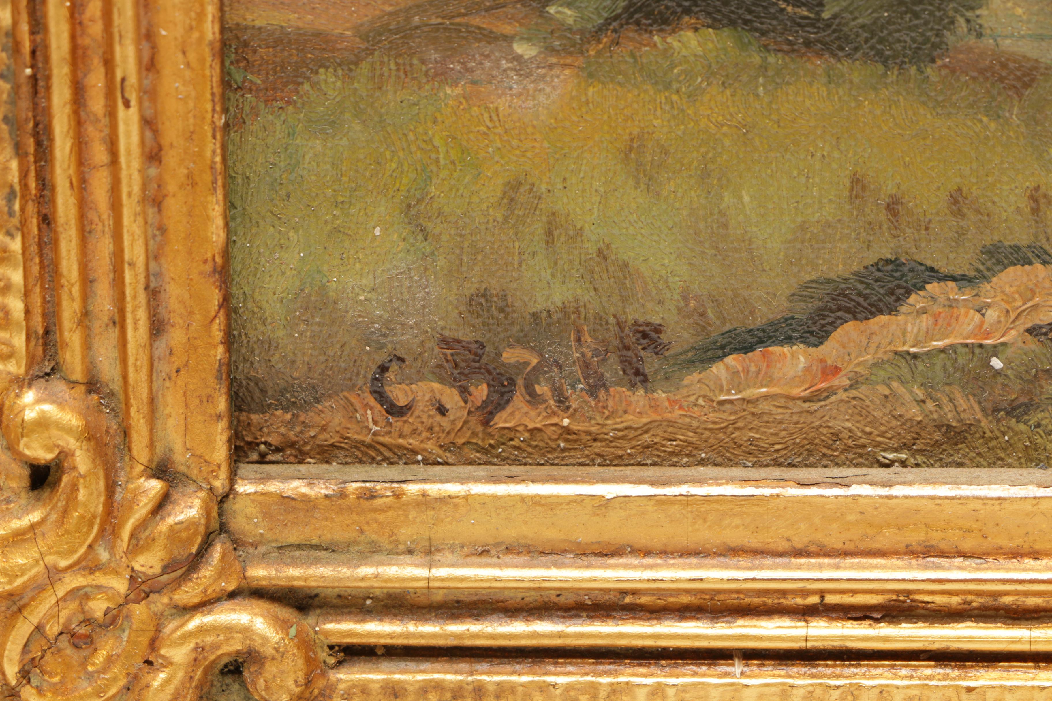 C. Barr Landscape Oil Painting