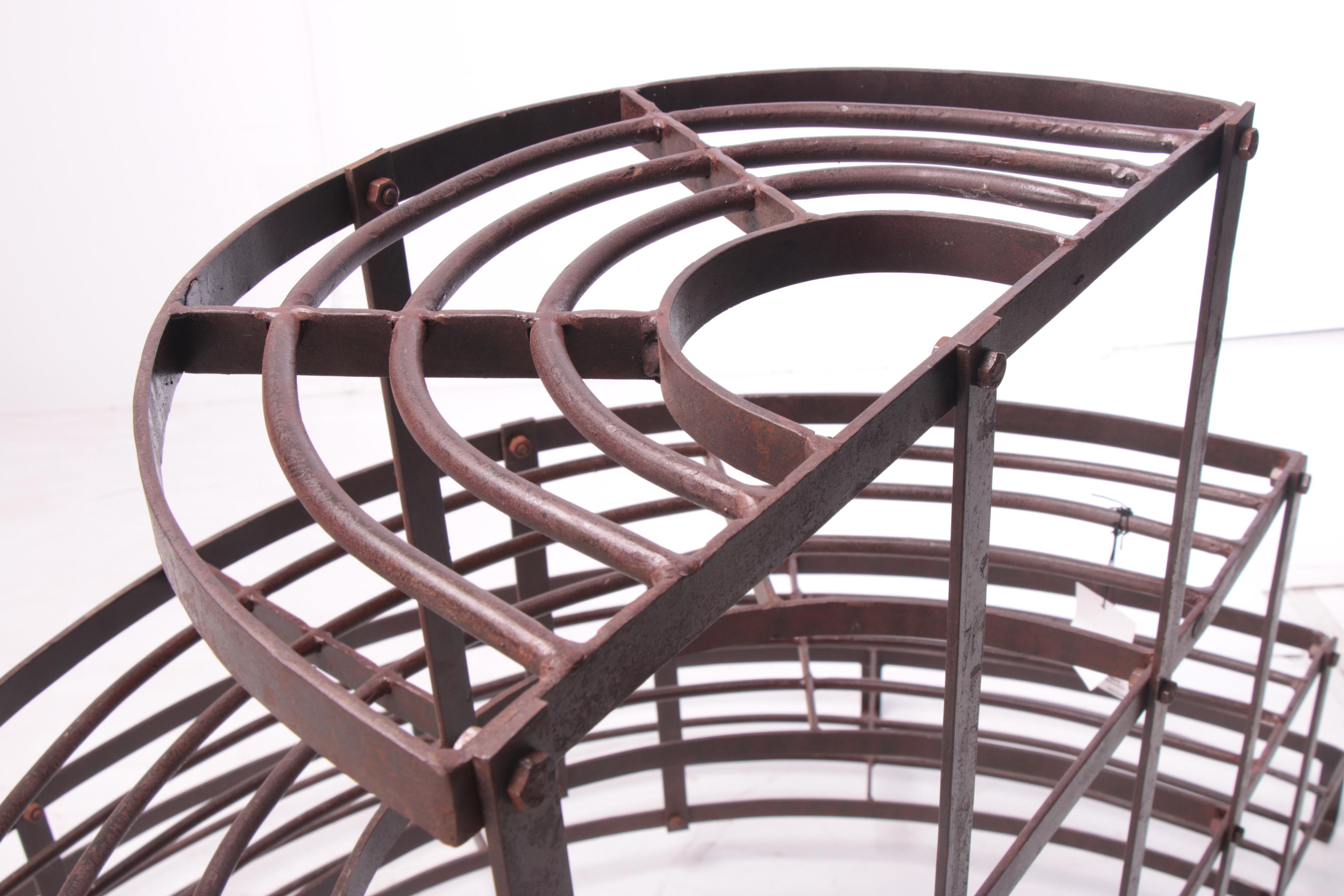 Industrial Style Wrought Iron Florist Display Plant Stand