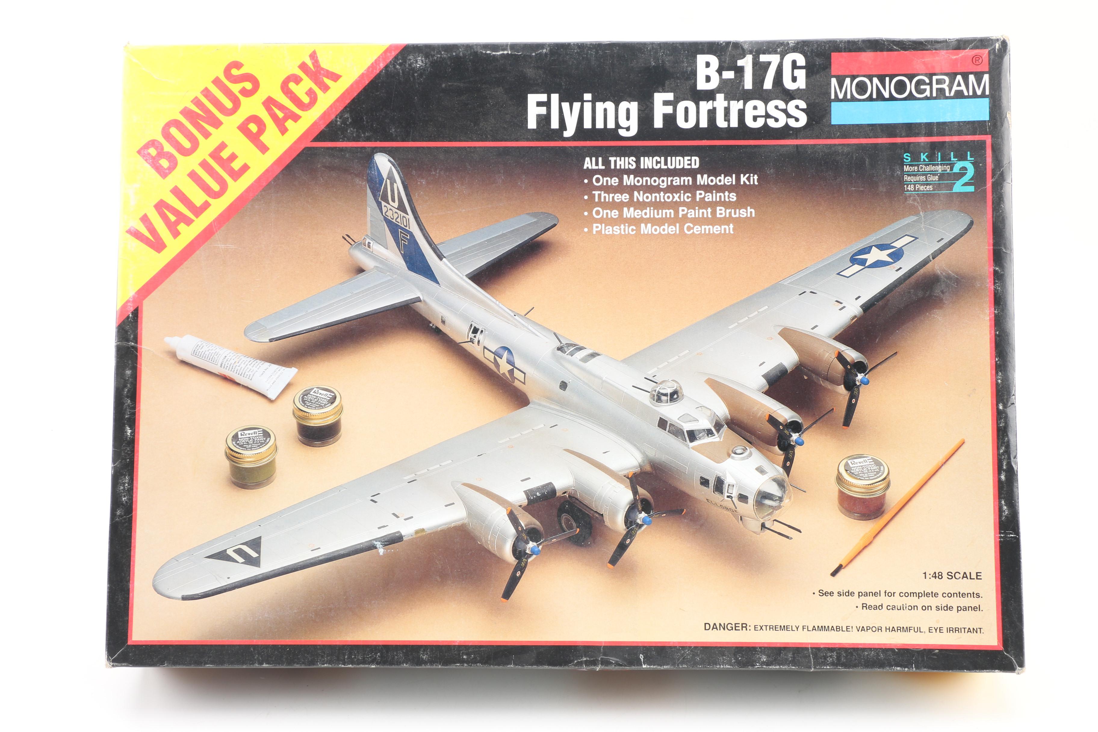 American and German World War II Airplane Model Kits