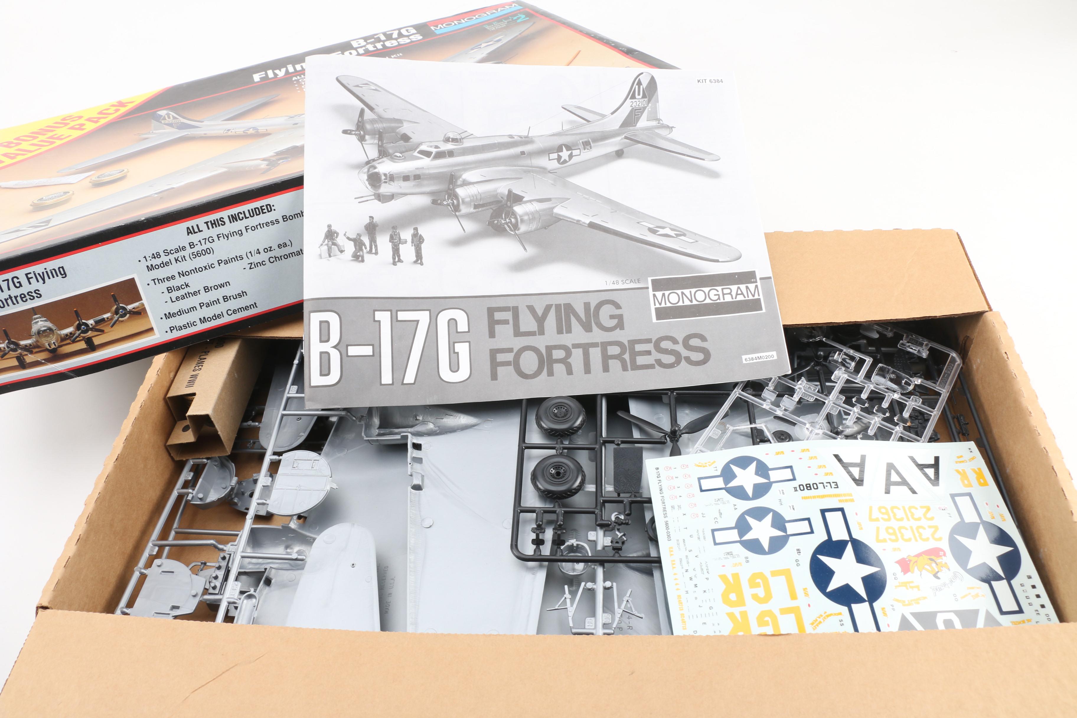 American and German World War II Airplane Model Kits