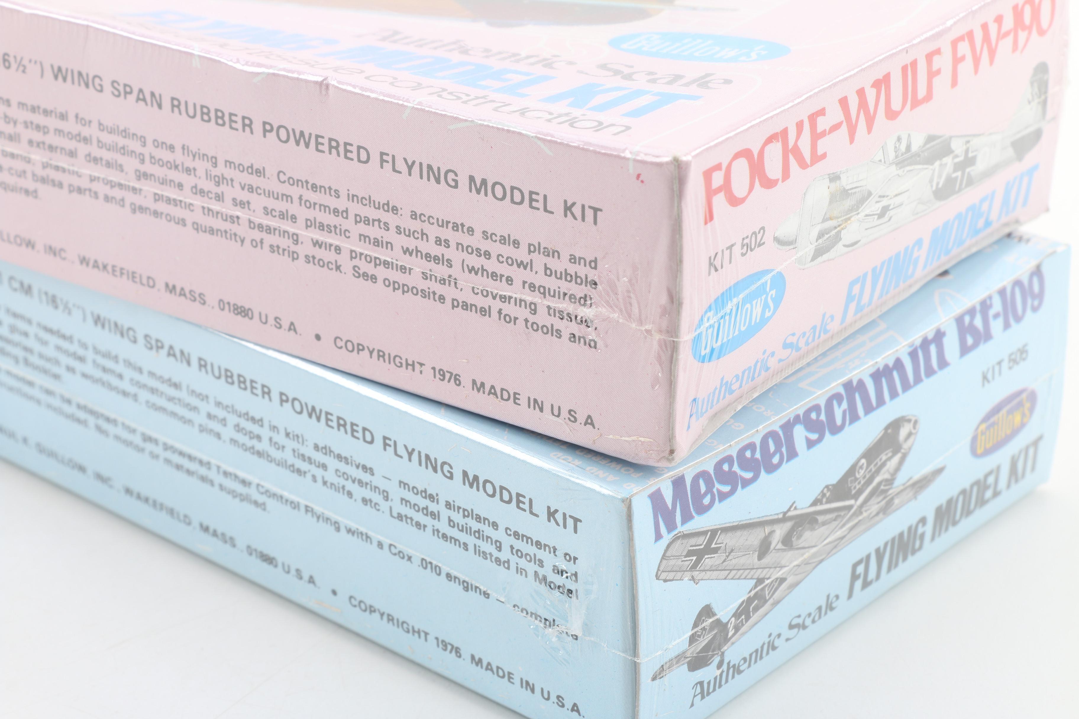 American and German World War II Airplane Model Kits