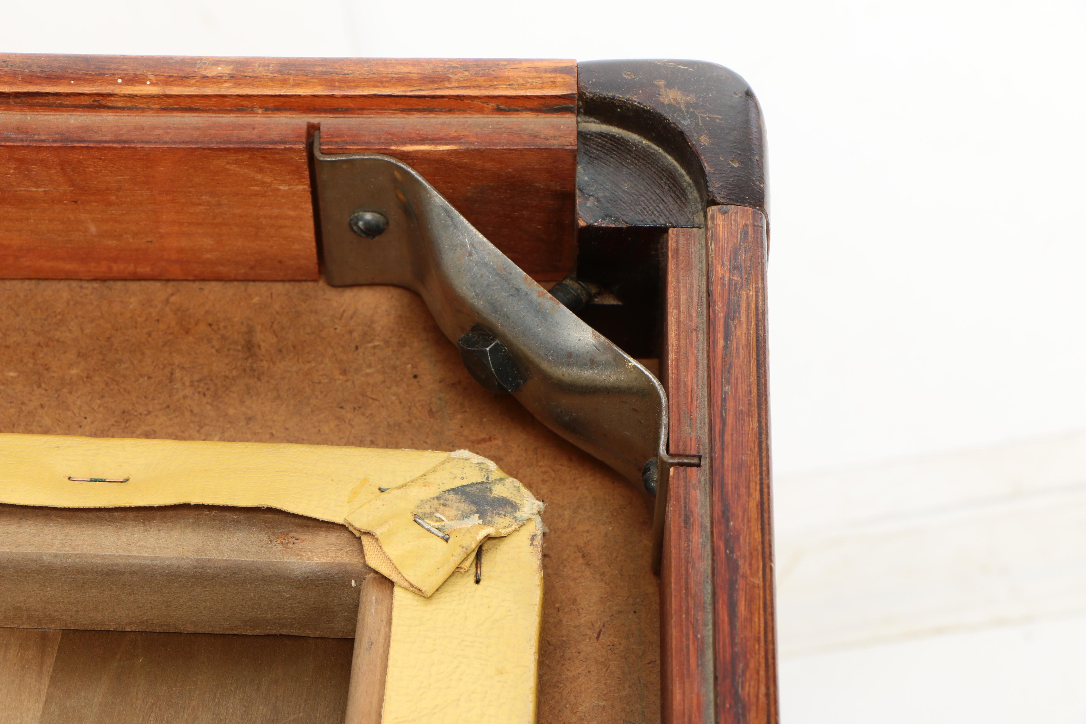 Mid Century Modern Singer Model 301 Sewing Machine Table and Stool, 1950s