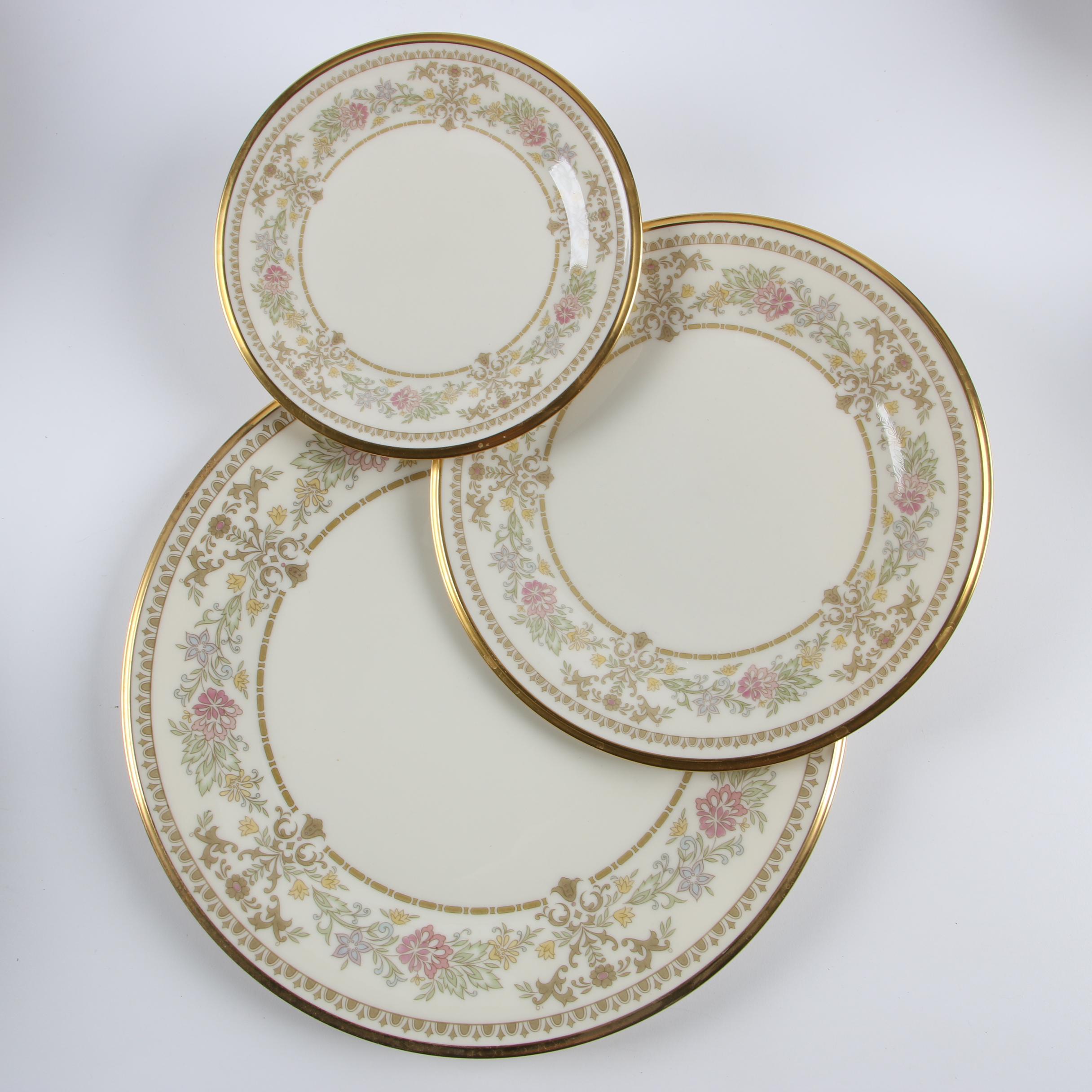 Lenox "Castle Garden" Bone China Dinnerware, Late 20th Century